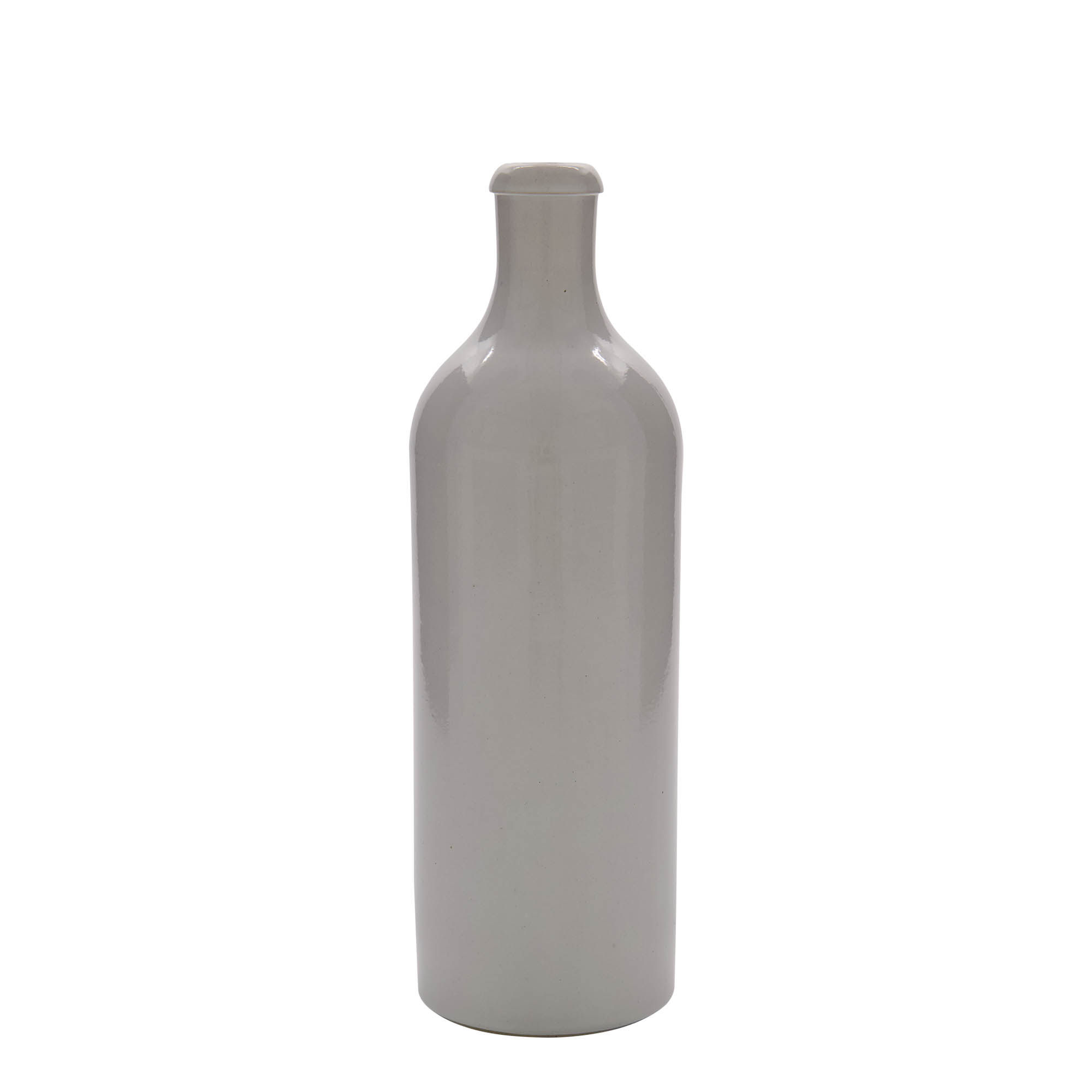 750 ml dzban gliniany, kamionka, biały, wylot: korek