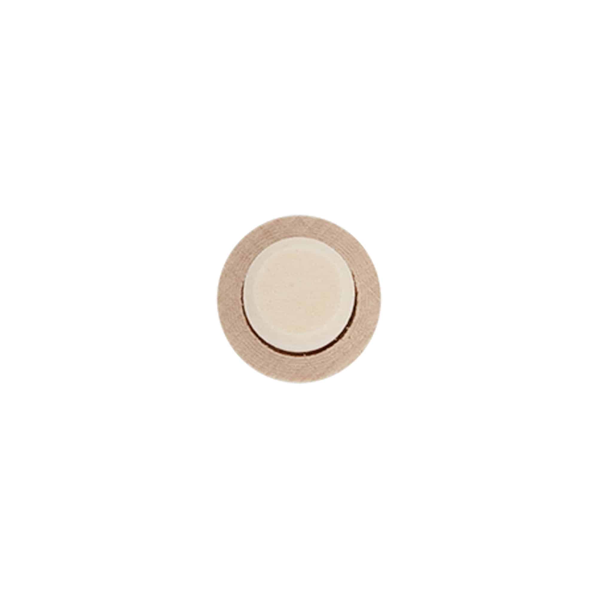 Korek z uchwytem 14 mm, drewno/plastik, do otworu: korek Korek z uchwytem 14 mm, drewno/plastik, do otworu: korek