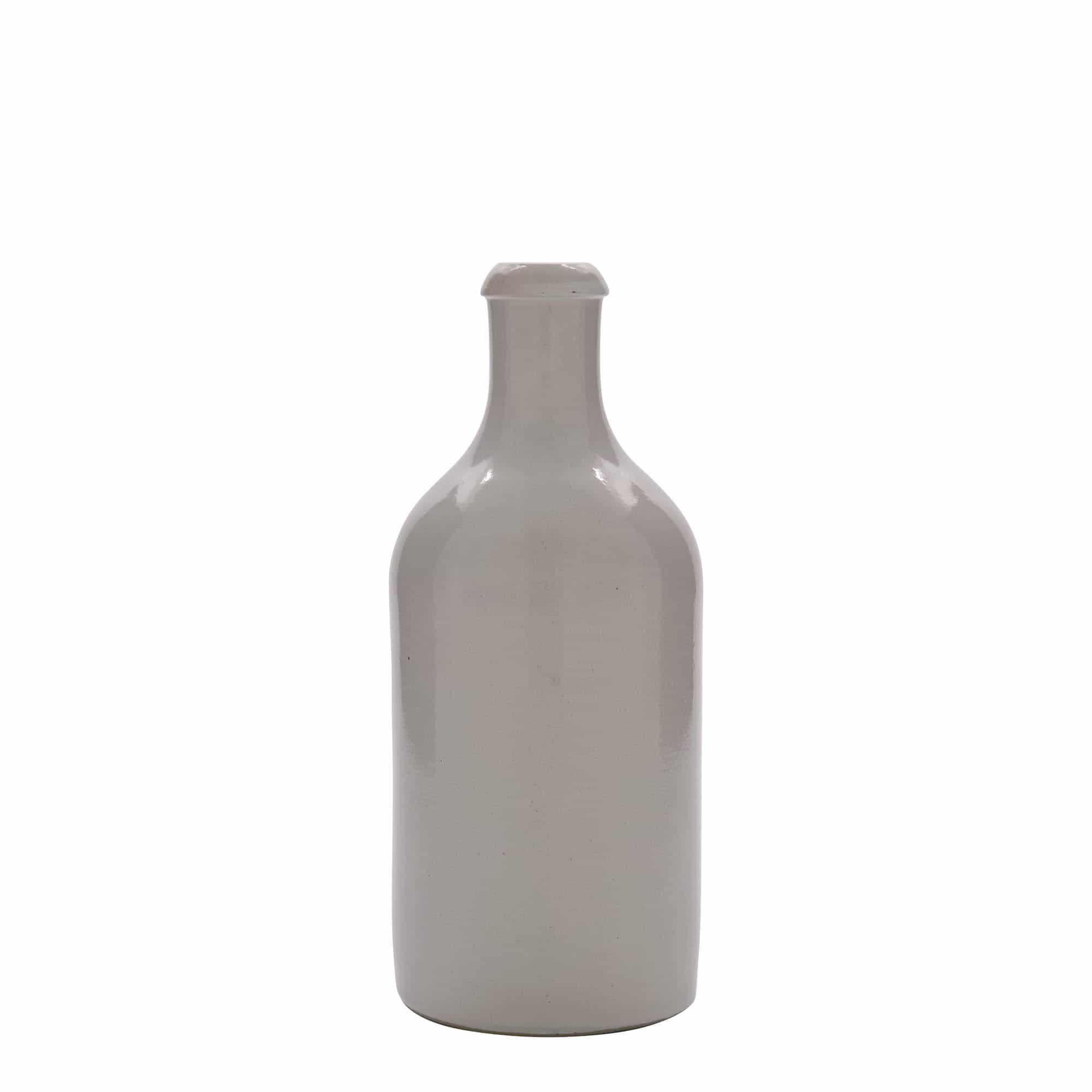 500 ml gliniany dzbanek, kamionka, kolor biały, zamknięcie: korek 500 ml gliniany dzbanek, kamionka, kolor biały, zamknięcie: korek