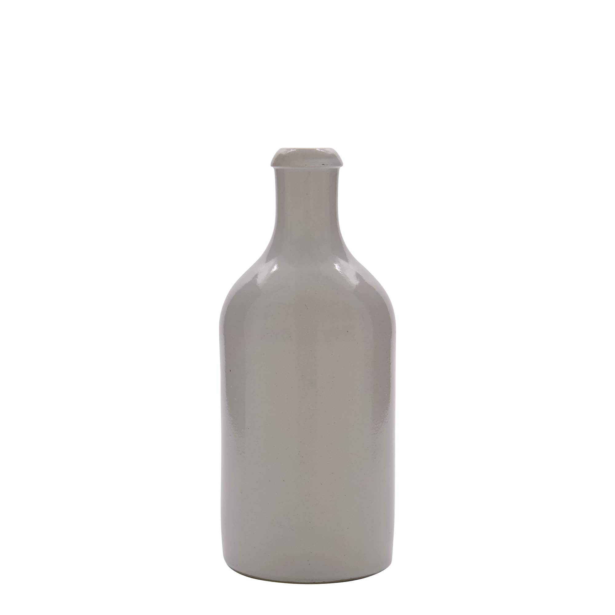 500 ml dzban gliniany, kamionkowy, biały, wylot: korek