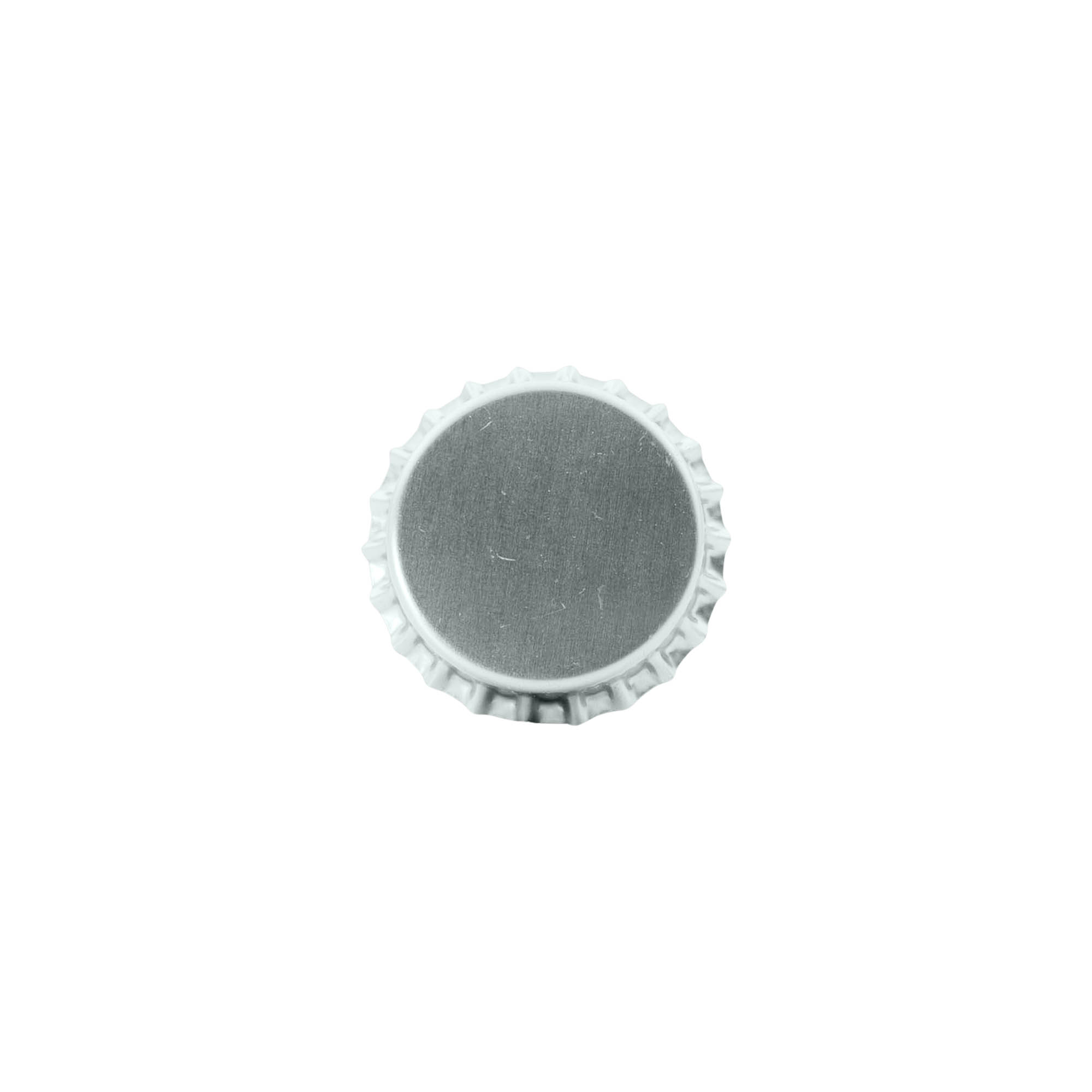 Kapsle 29 mm, metal, srebrny