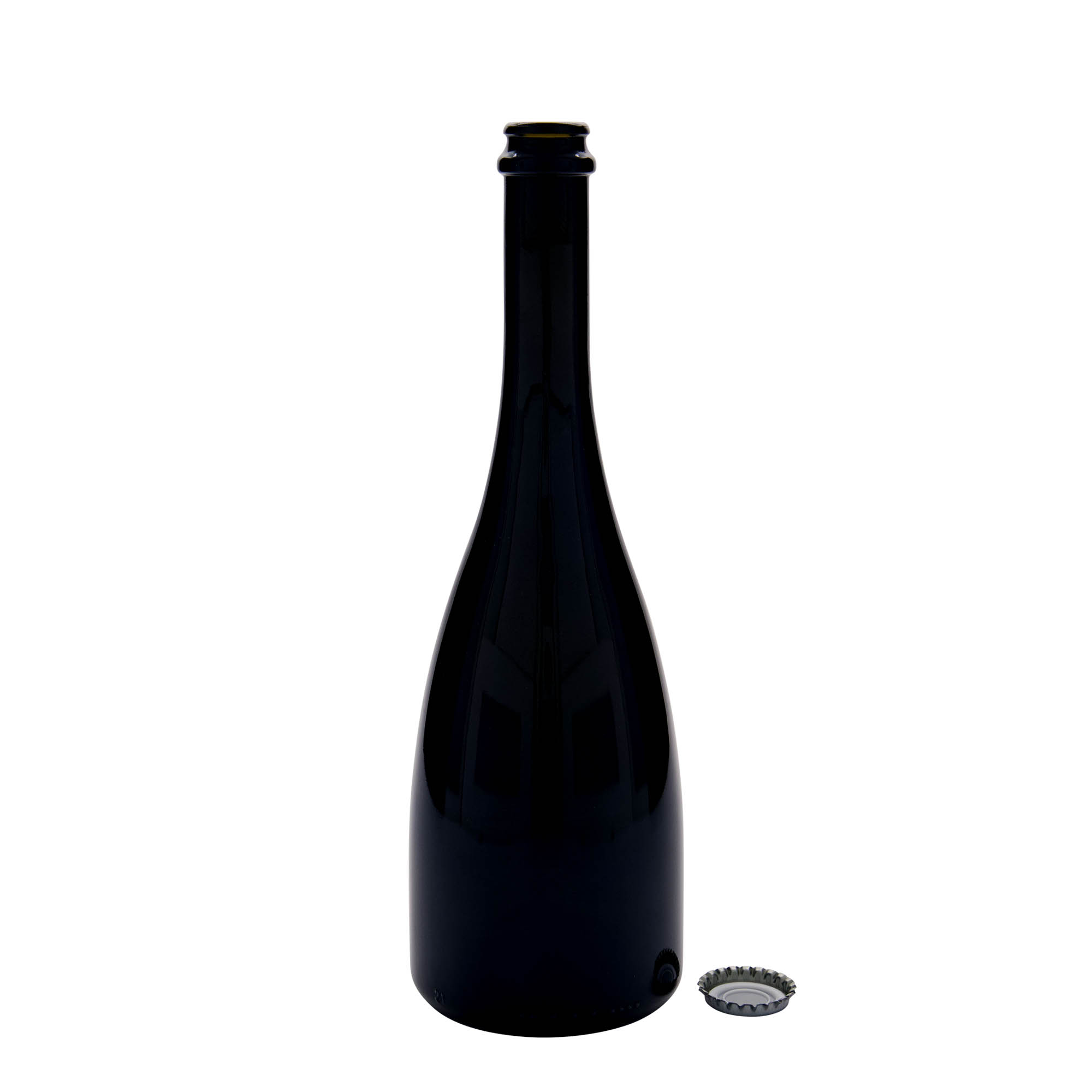 750 ml butelka na piwo/szampana 'Tosca', szkło, antyczny zielony, szyjka: kapsel koronowy 750 ml butelka na piwo/szampana 'Tosca', szkło, antyczny zielony, szyjka: kapsel koronowy