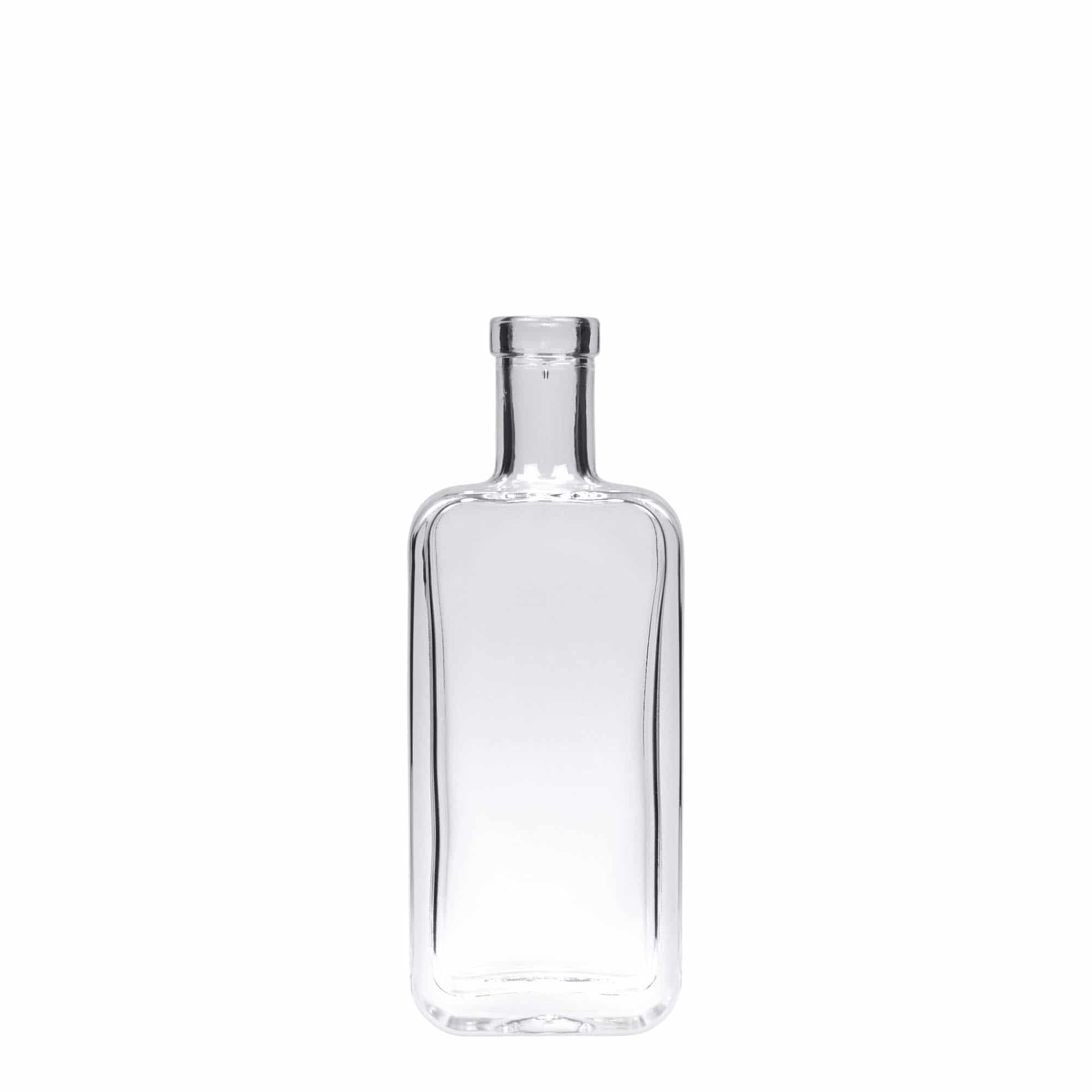 100 ml butelka szklana 'Nice', prostokątna, zamknięcie: korek 100 ml butelka szklana 'Nice', prostokątna, zamknięcie: korek