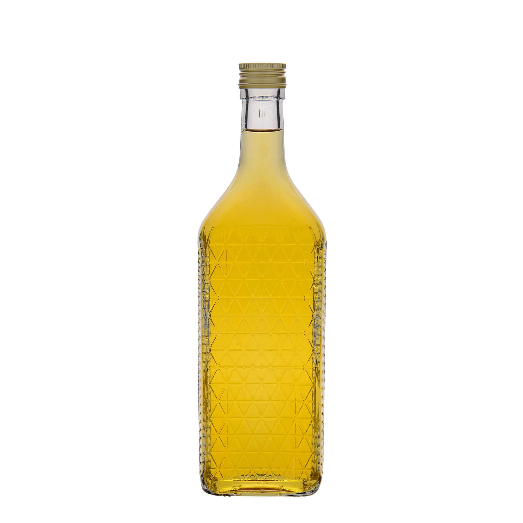 700 ml butelka szklana 'Caruso', prostokątna, zamknięcie: PP 31,5