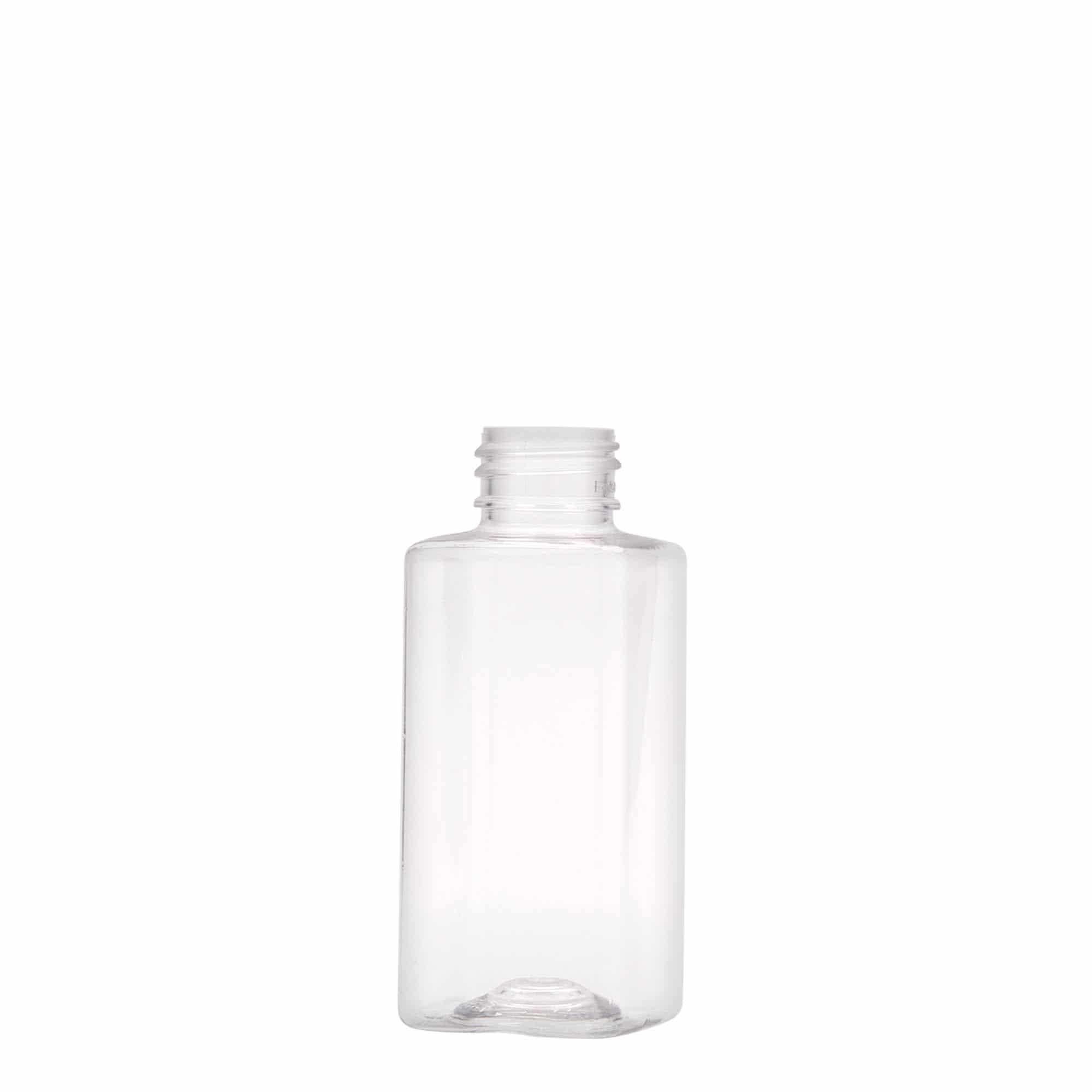 100 ml butelka PET 'Karl', kwadratowa, tworzywo sztuczne, zamknięcie: GPI 24/410