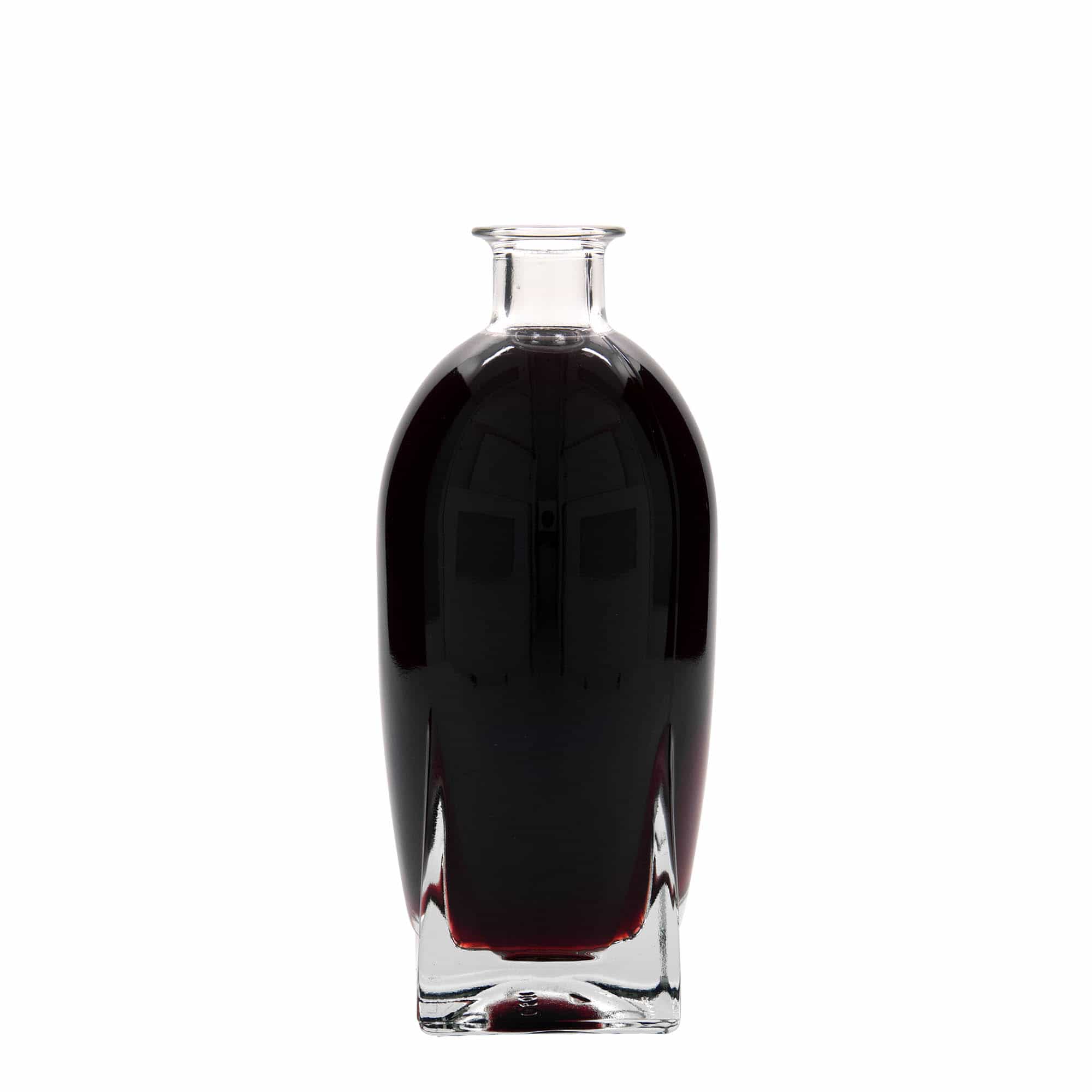 500 ml butelka szklana 'Zino', kwadratowa, zamknięcie: korek