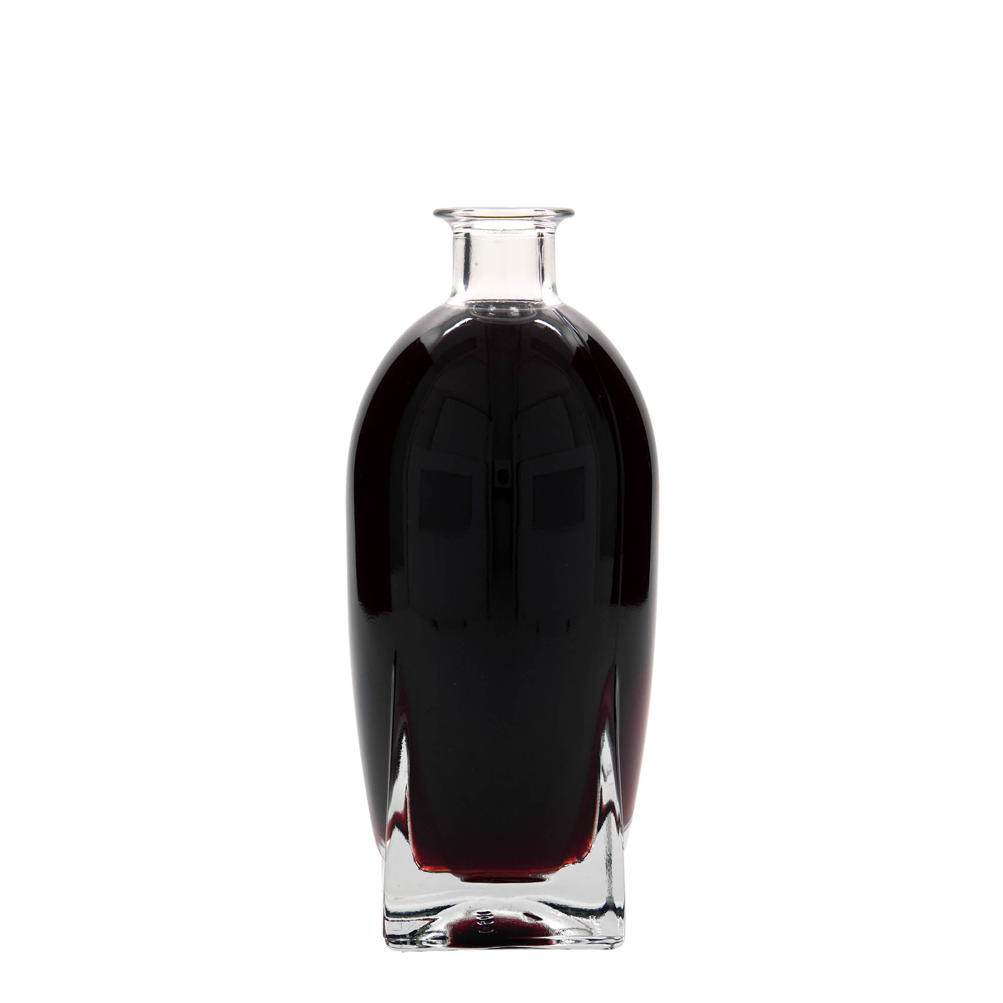500 ml butelka szklana 'Zino', kwadratowa, szyjka: korek 500 ml butelka szklana 'Zino', kwadratowa, szyjka: korek