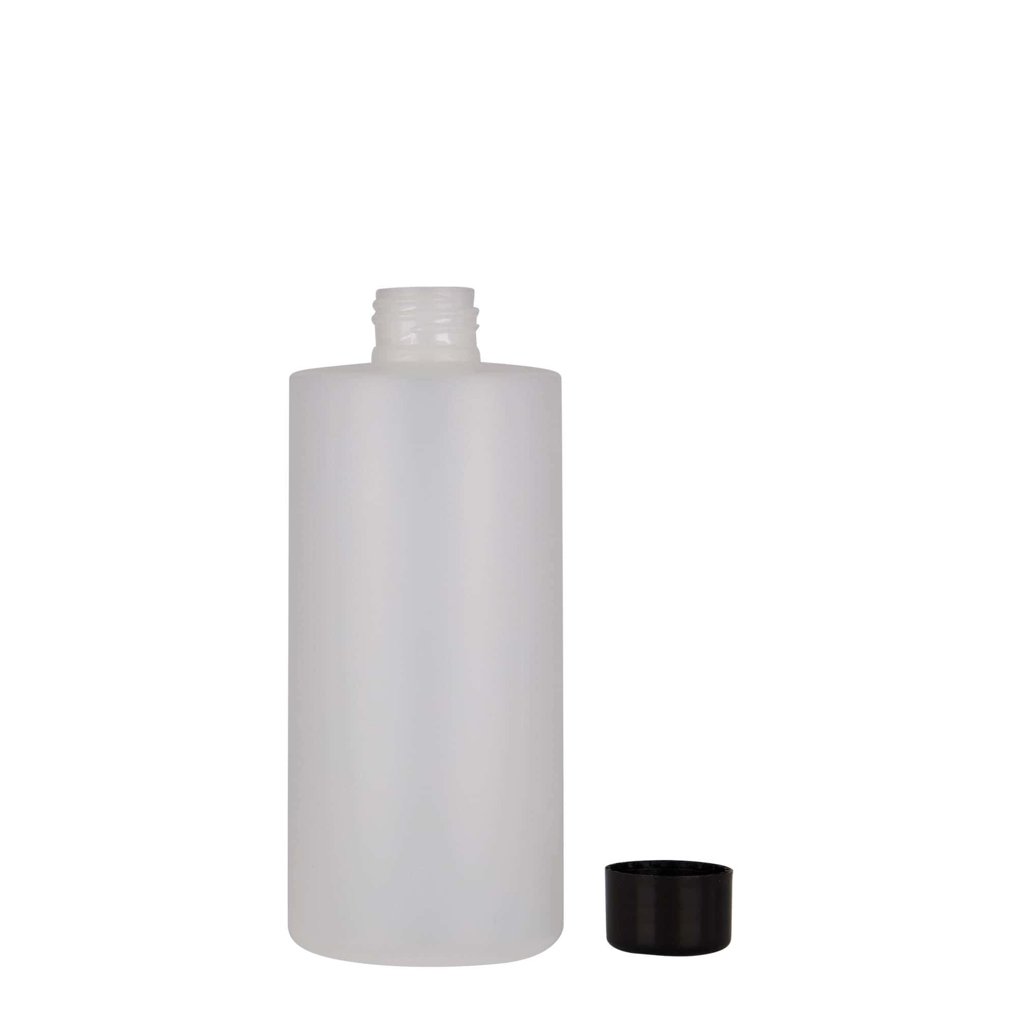 300 ml butelka z tworzywa sztucznego 'Pipe', HDPE, kolor biały, zamknięcie: GPI 24/410
