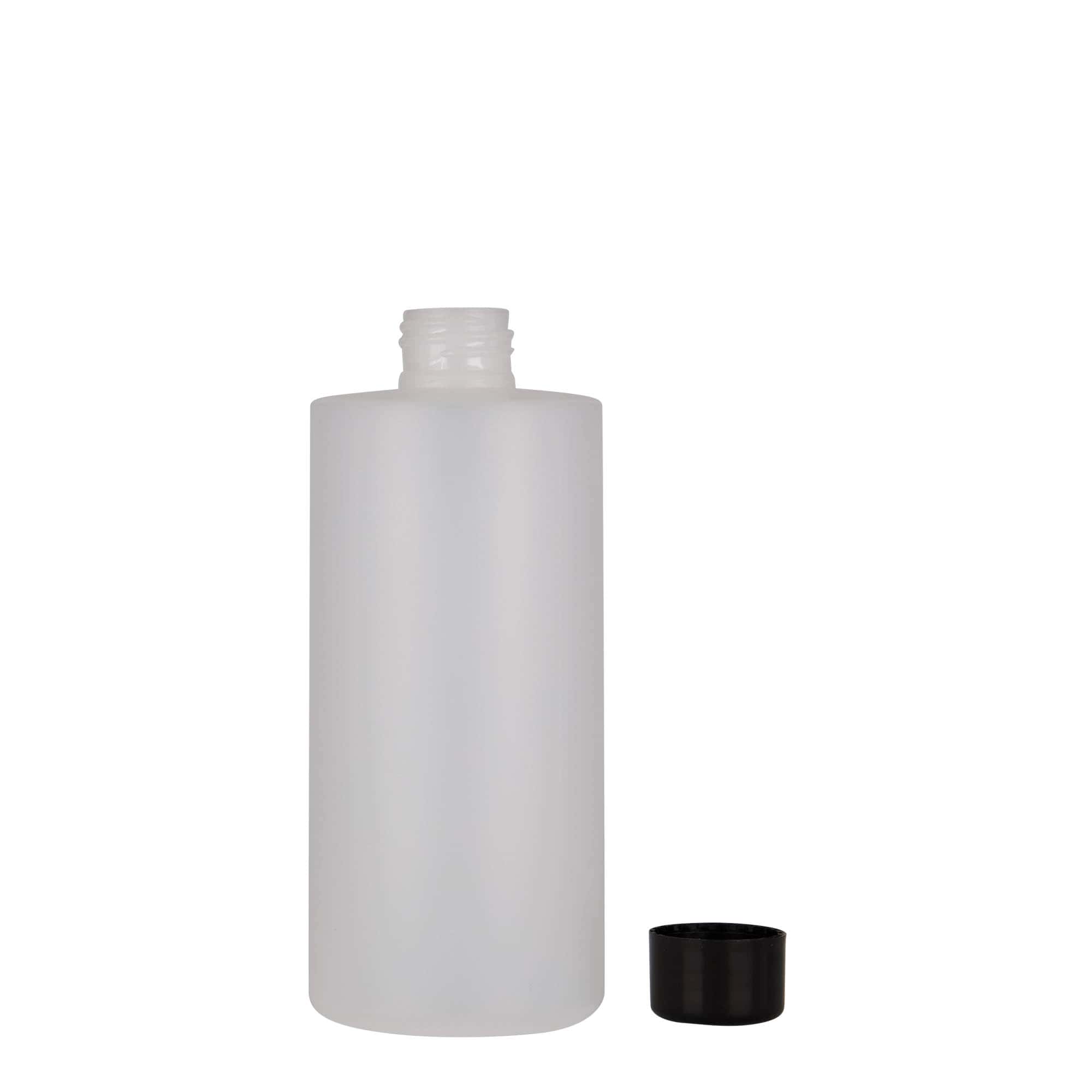 300 ml butelka z tworzywa sztucznego 'Pipe', HDPE, kolor biały, zamknięcie: 24/410