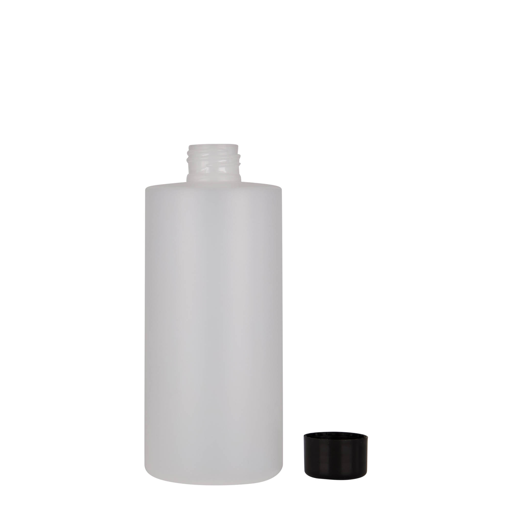 300 ml butelka plastikowa 'Pipe', HDPE, biała, gwint: 24/410