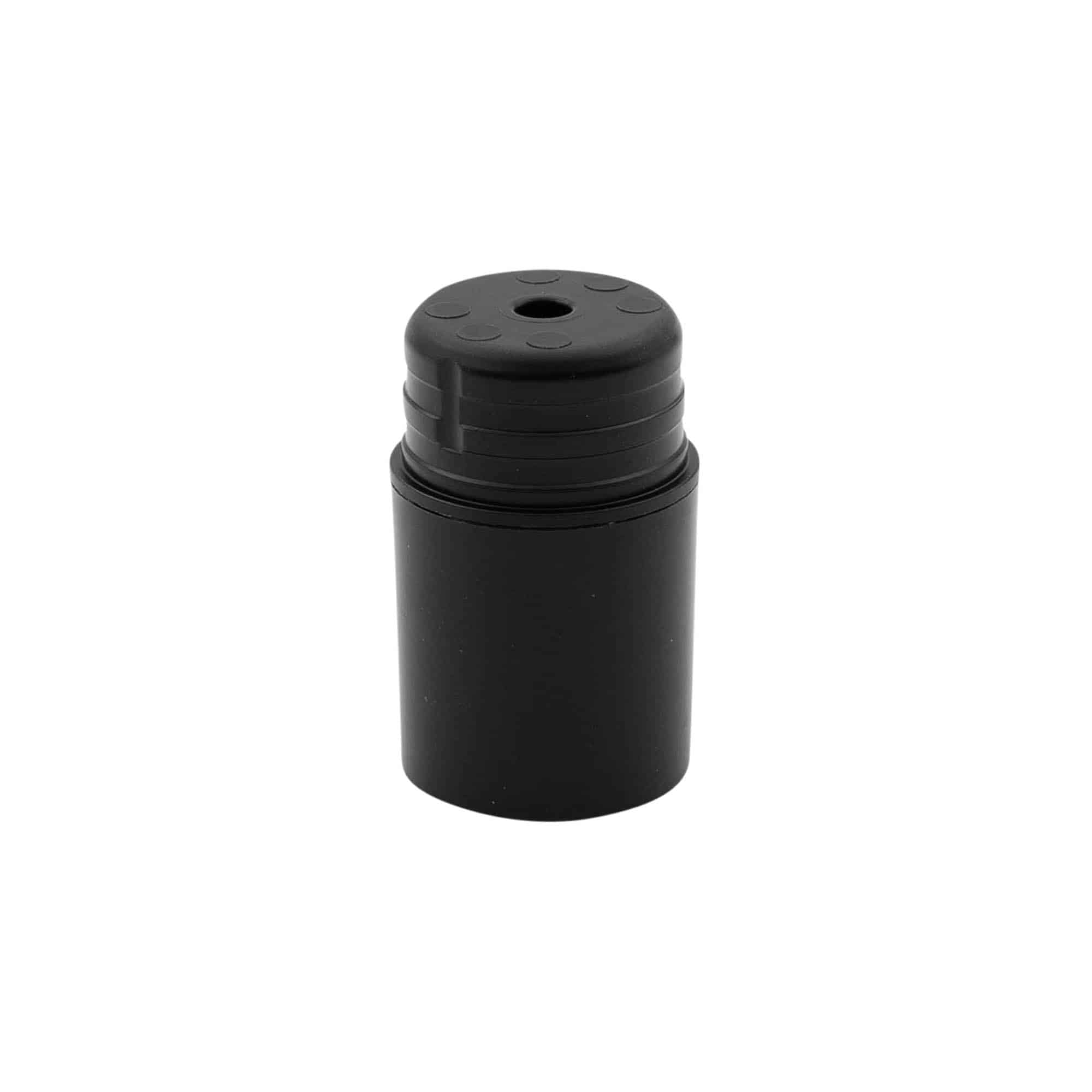 Dozownik airless z pompką 'Nano', tworzywo sztuczne PP, kolor czarny