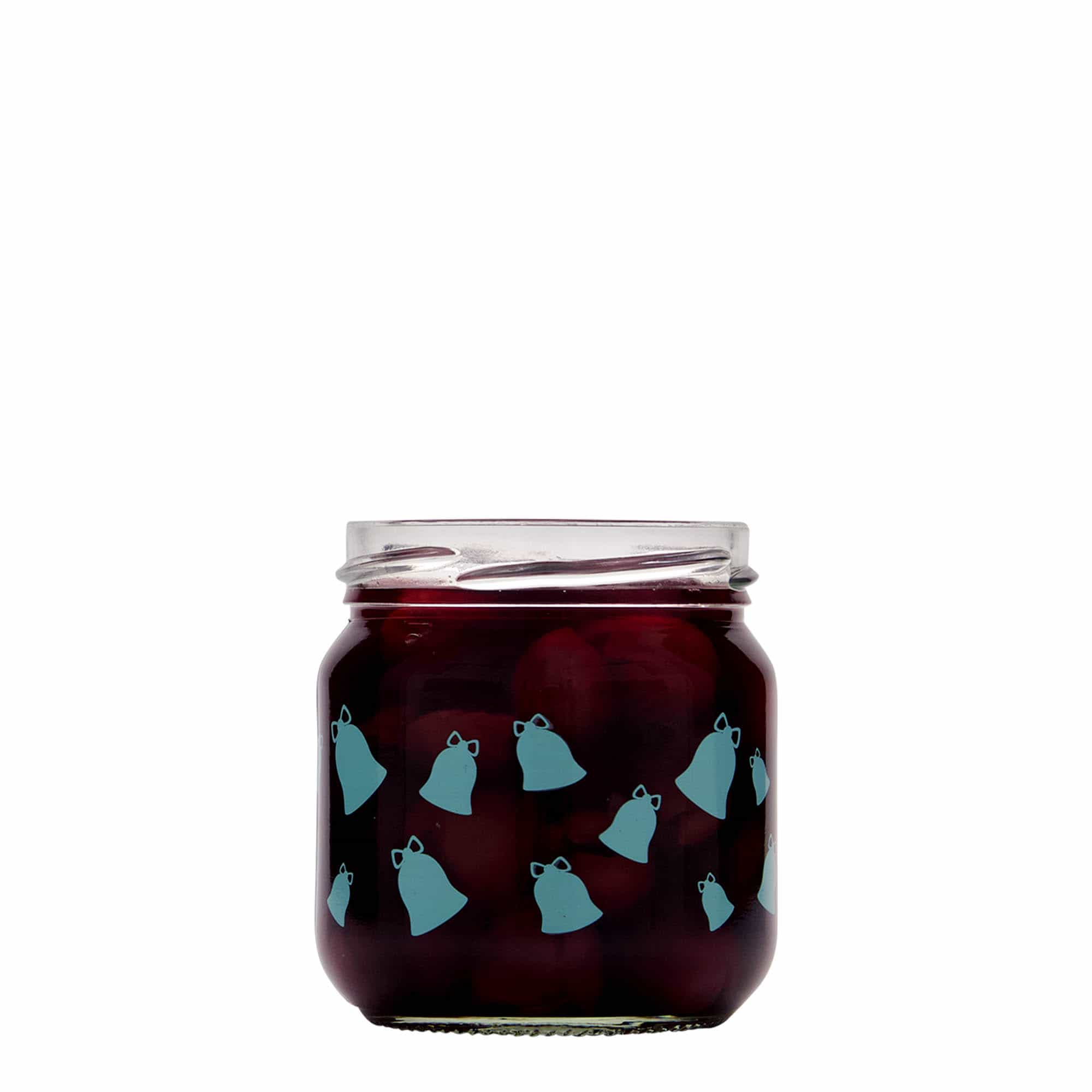 212 ml szklanka okrągła, motyw: dzwoneczek, krawędź: Twist-Off (TO 66)