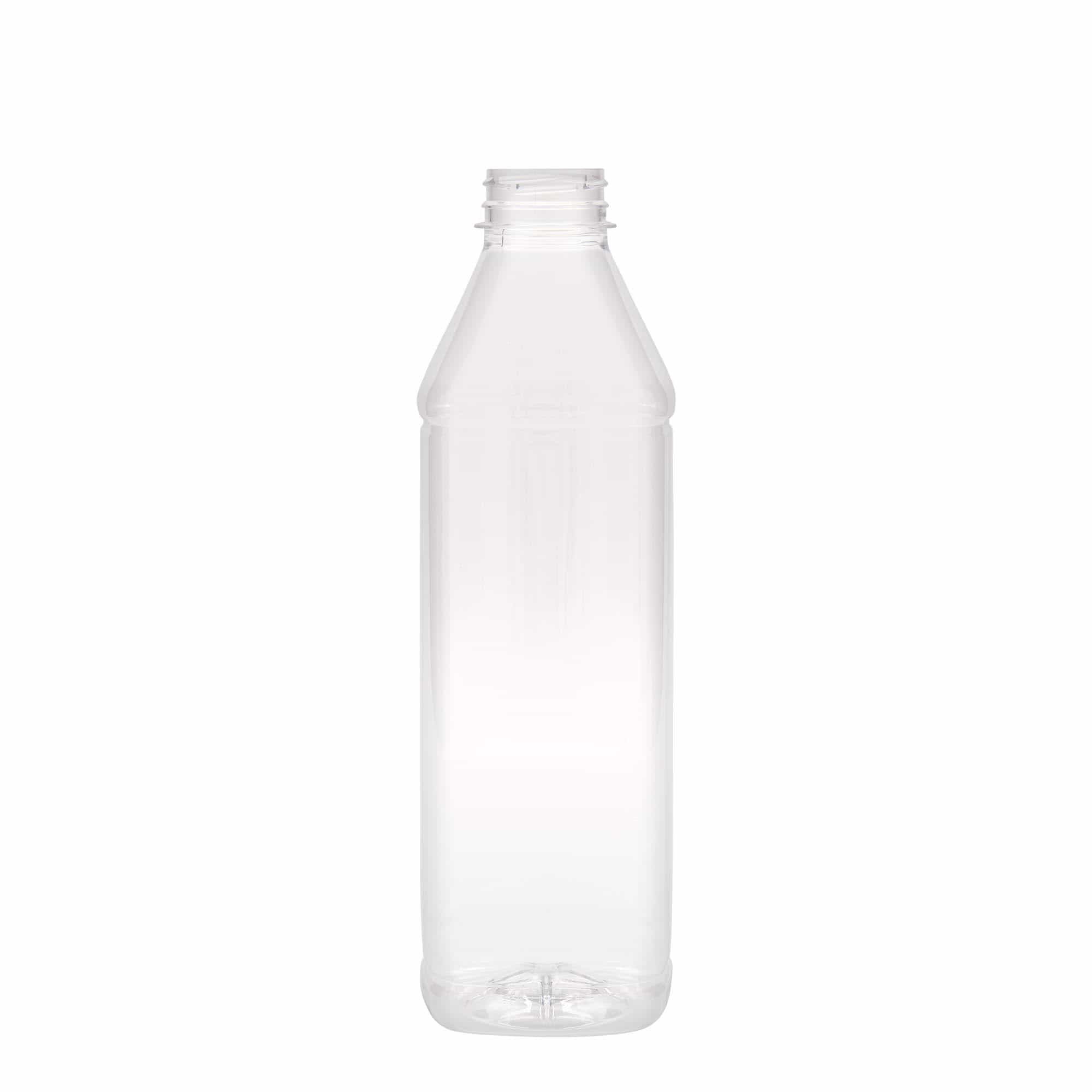 1.000 ml butelka PET „Milk and Juice Carré”, kwadratowa, plastik, szyjka: 38 mm 1.000 ml butelka PET „Milk and Juice Carré”, kwadratowa, plastik, szyjka: 38 mm