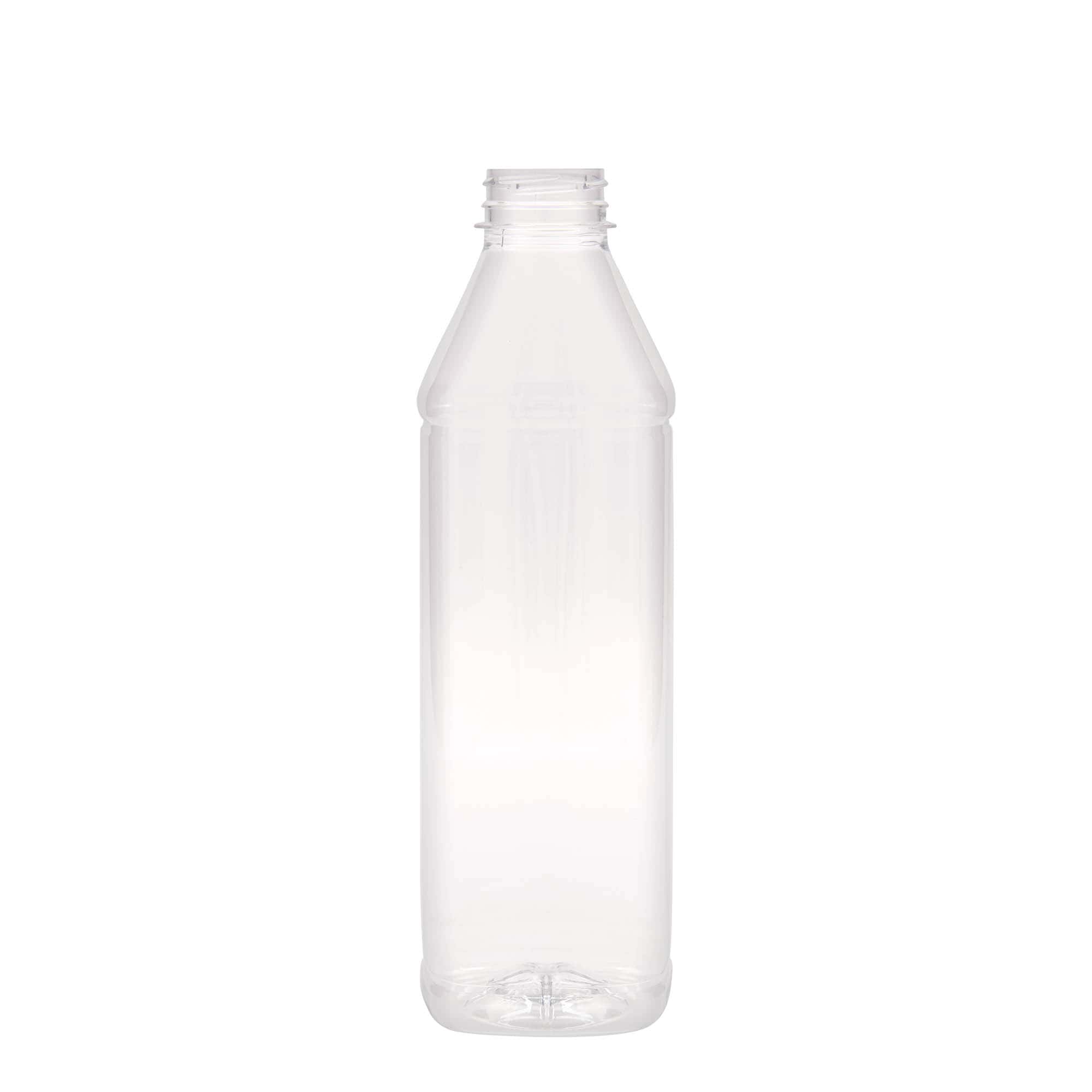1.000 ml butelka PET „Milk and Juice Carré”, kwadratowa, plastik, szyjka: 38 mm
