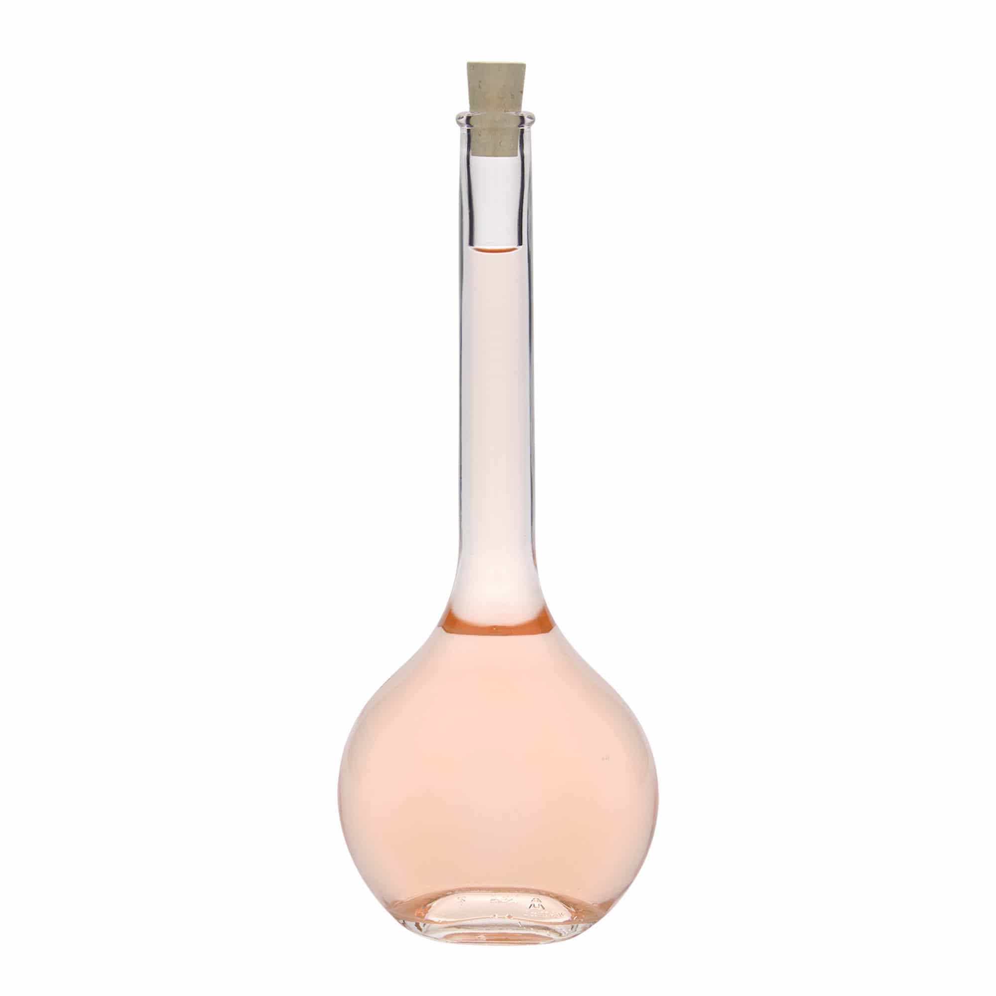 500 ml butelka szklana 'Contessa', owalna, zamknięcie: korek
