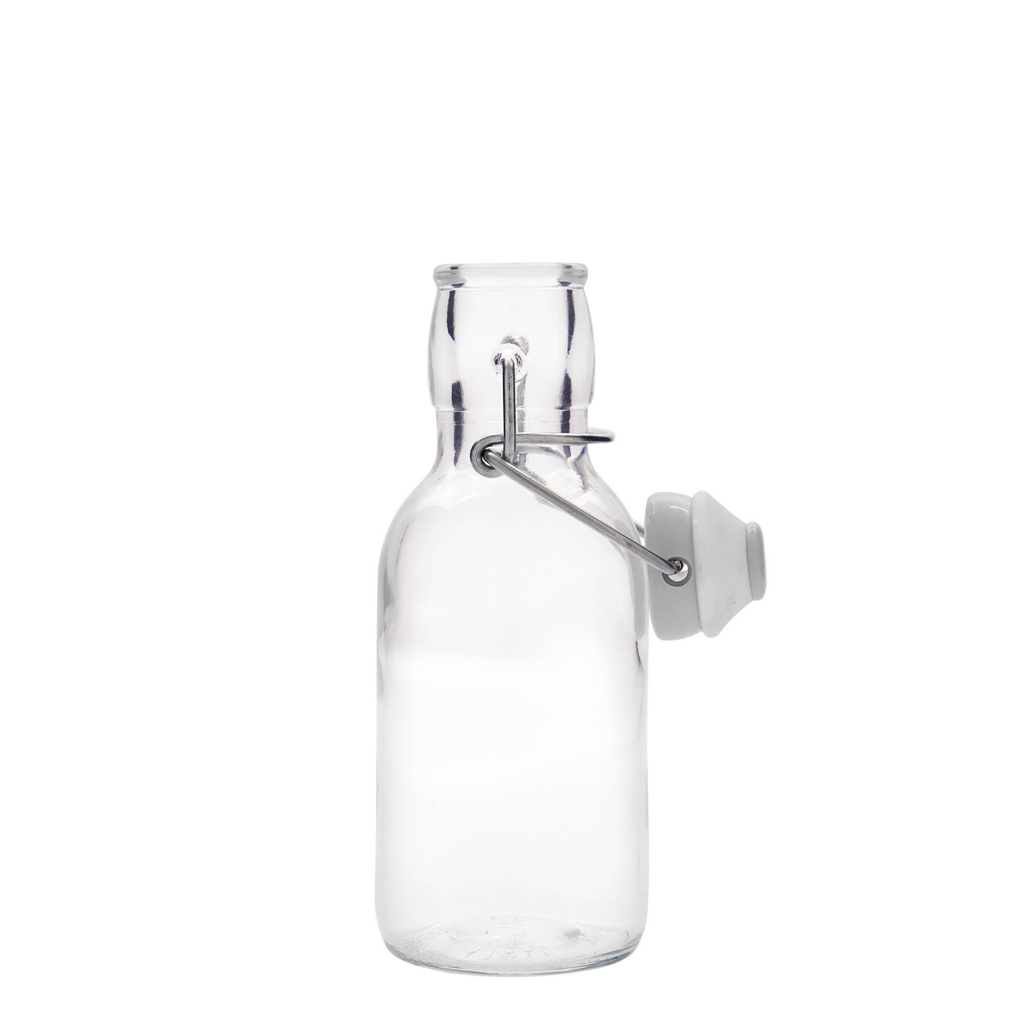 250 ml butelka szklana 'Emilia', otwór: zamknięcie na zatrzask 250 ml butelka szklana 'Emilia', otwór: zamknięcie na zatrzask