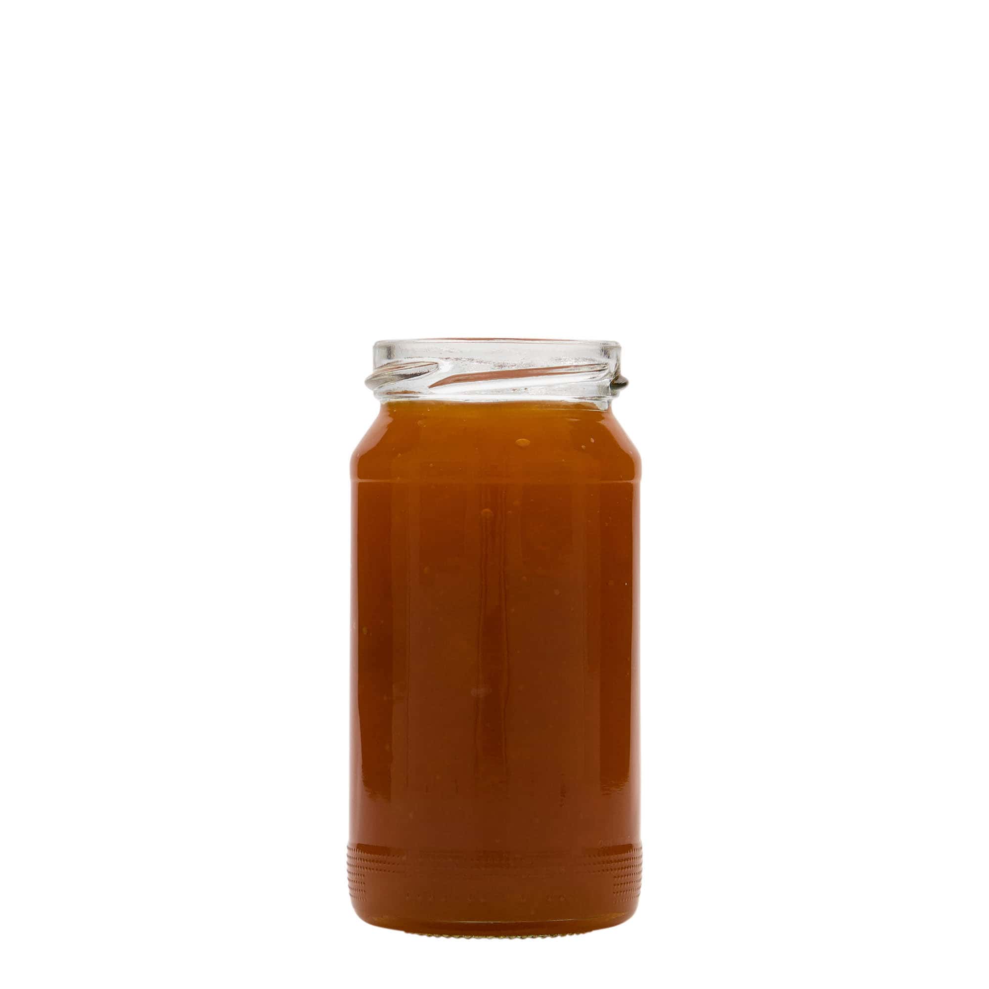 212 ml wysokie szklane naczynie okrągłe, otwór: Twist-Off (TO 53)