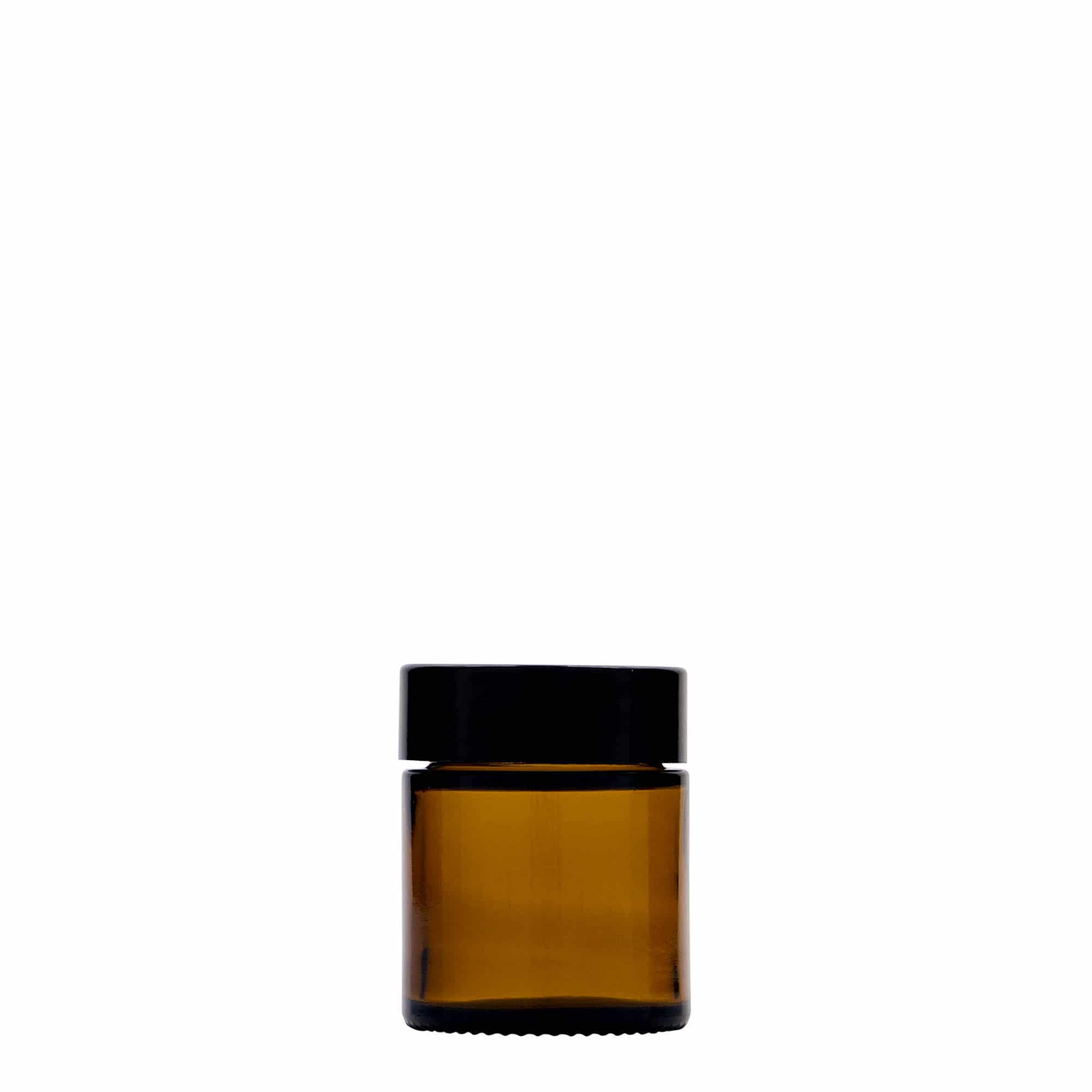 30 ml pojemnik na kosmetyki 'Brown Line', szkło, kolor brązowy, zamknięcie: zakrętka
