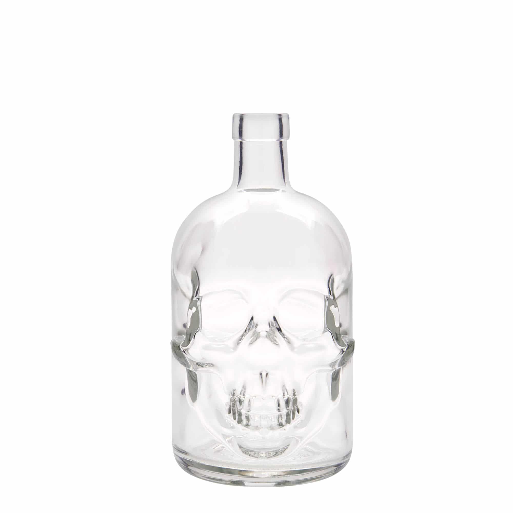 700 ml butelka szklana 'Czaszka', zamknięcie: korek 700 ml butelka szklana 'Czaszka', zamknięcie: korek