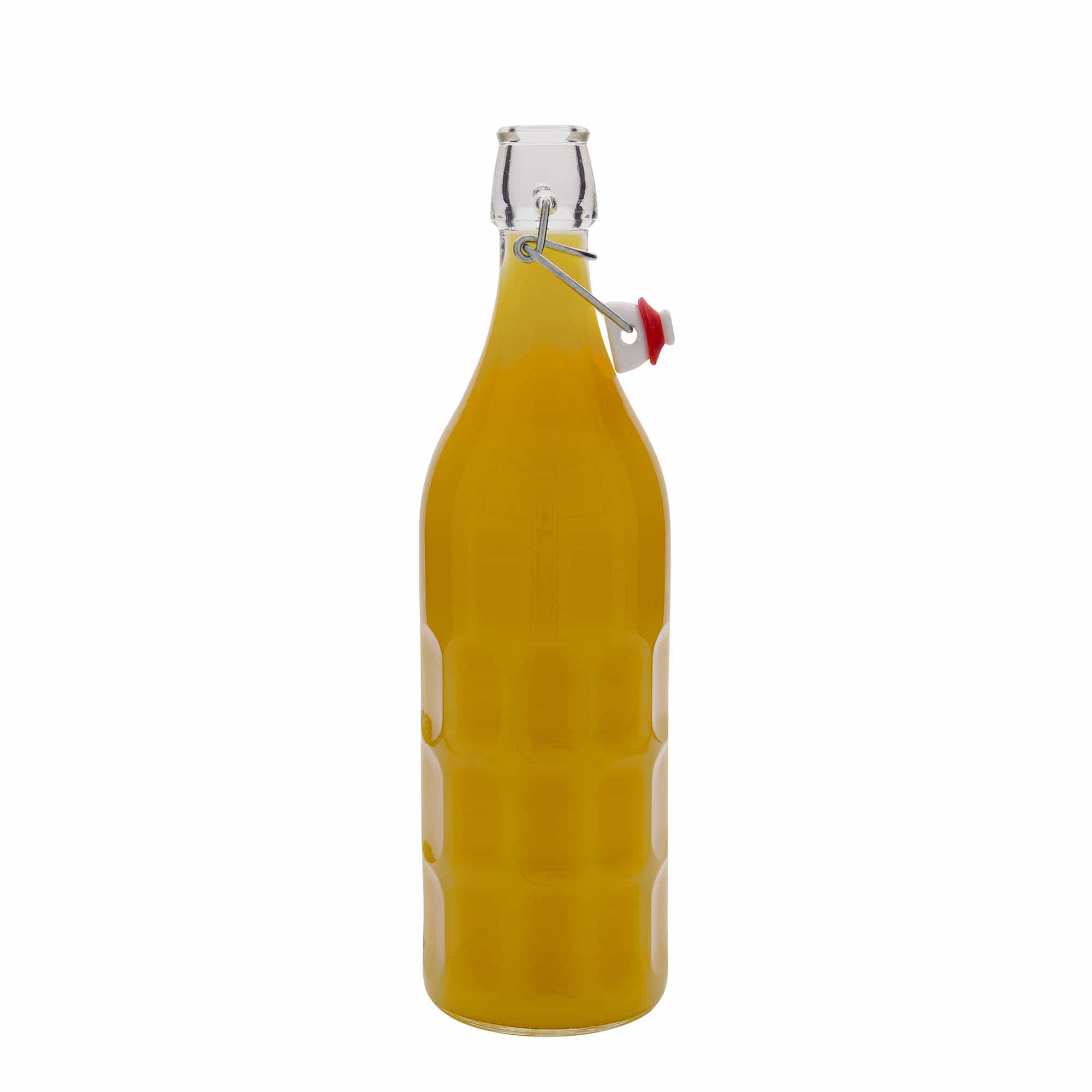 1000 ml butelka szklana do maraski, zamknięcie: Zamknięcie pałąkowe