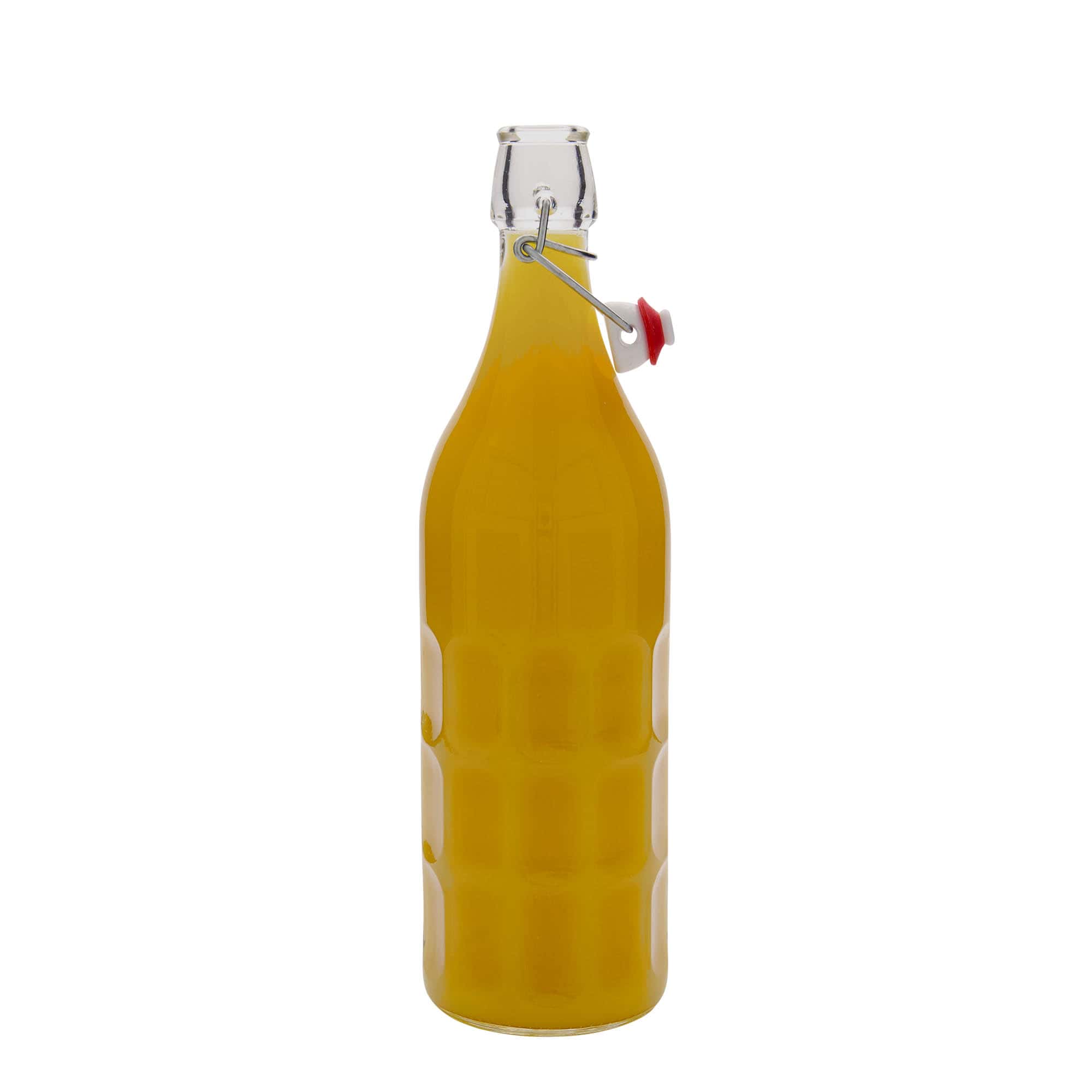 1.000 ml butelka szklana Moresca, otwór: zamknięcie na klamrę