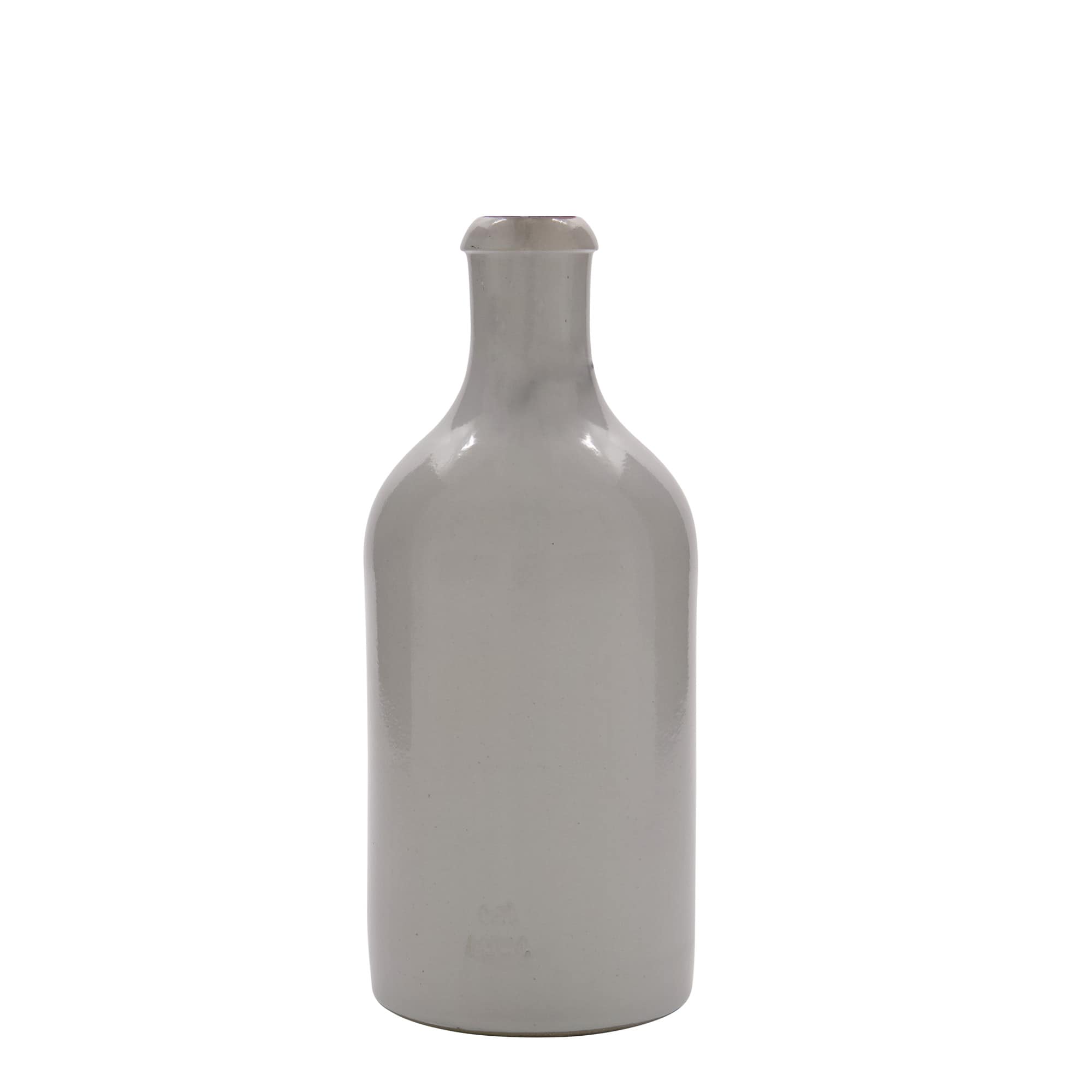 500 ml dzban gliniany, kamionkowy, biały, otwór: zamknięcie z klamrą