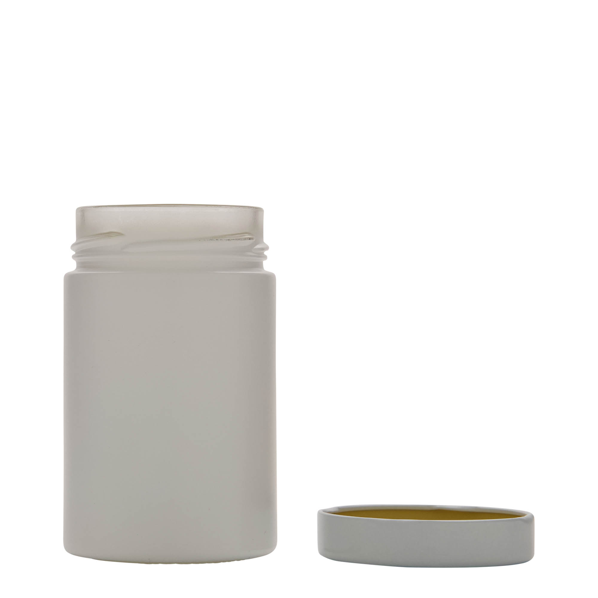 327 ml okrągłe szkło 'Aurora', białe, otwór: Deep-Twist-Off (DTO 66)