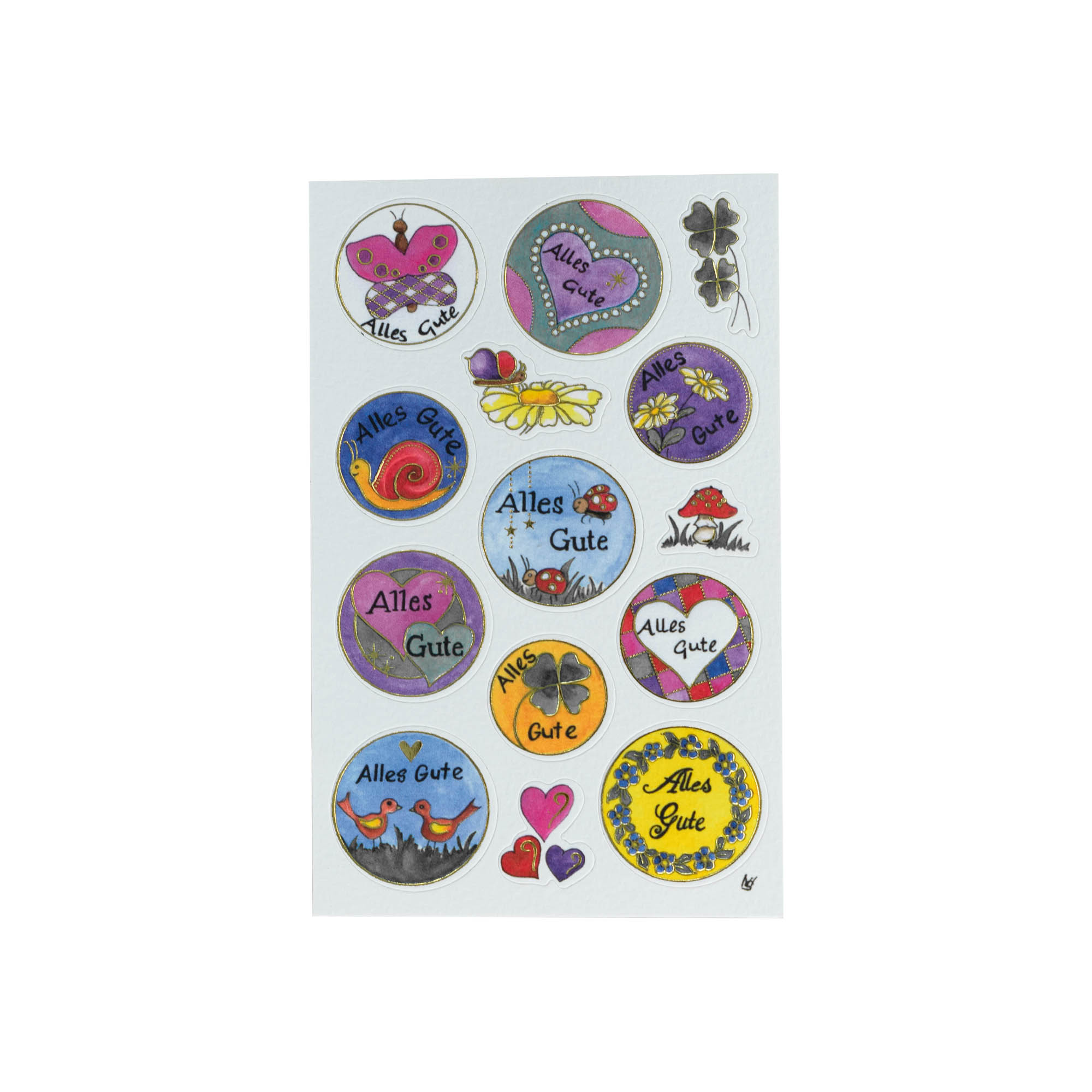 Naklejki Zweckform „Wszystkiego najlepszego”, wielokolorowe