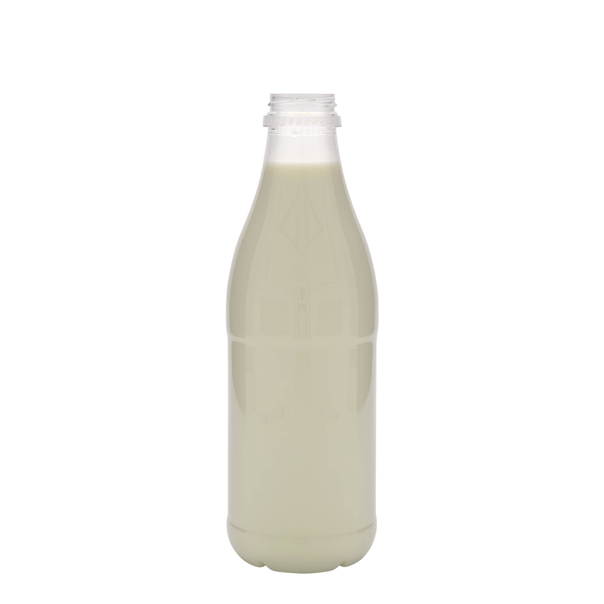 1.000 ml butelka PET „Milk and Juice”, tworzywo sztuczne, gwint: 38 mm
