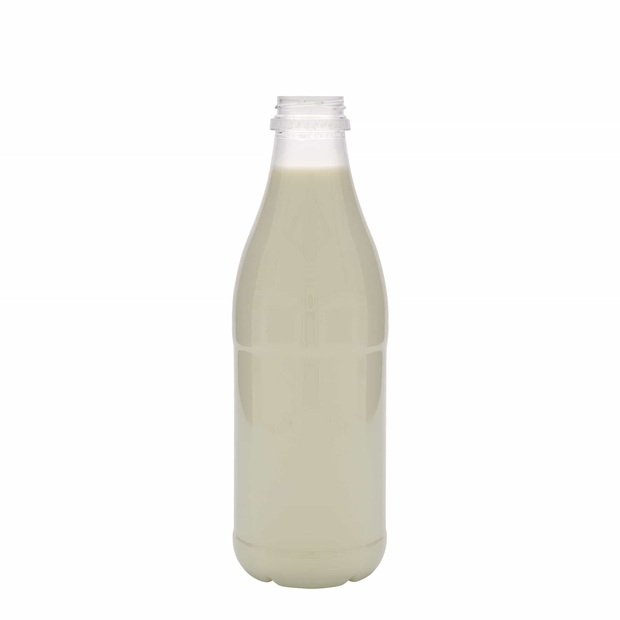 1.000 ml butelka PET „Milk and Juice”, tworzywo sztuczne, gwint: 38 mm