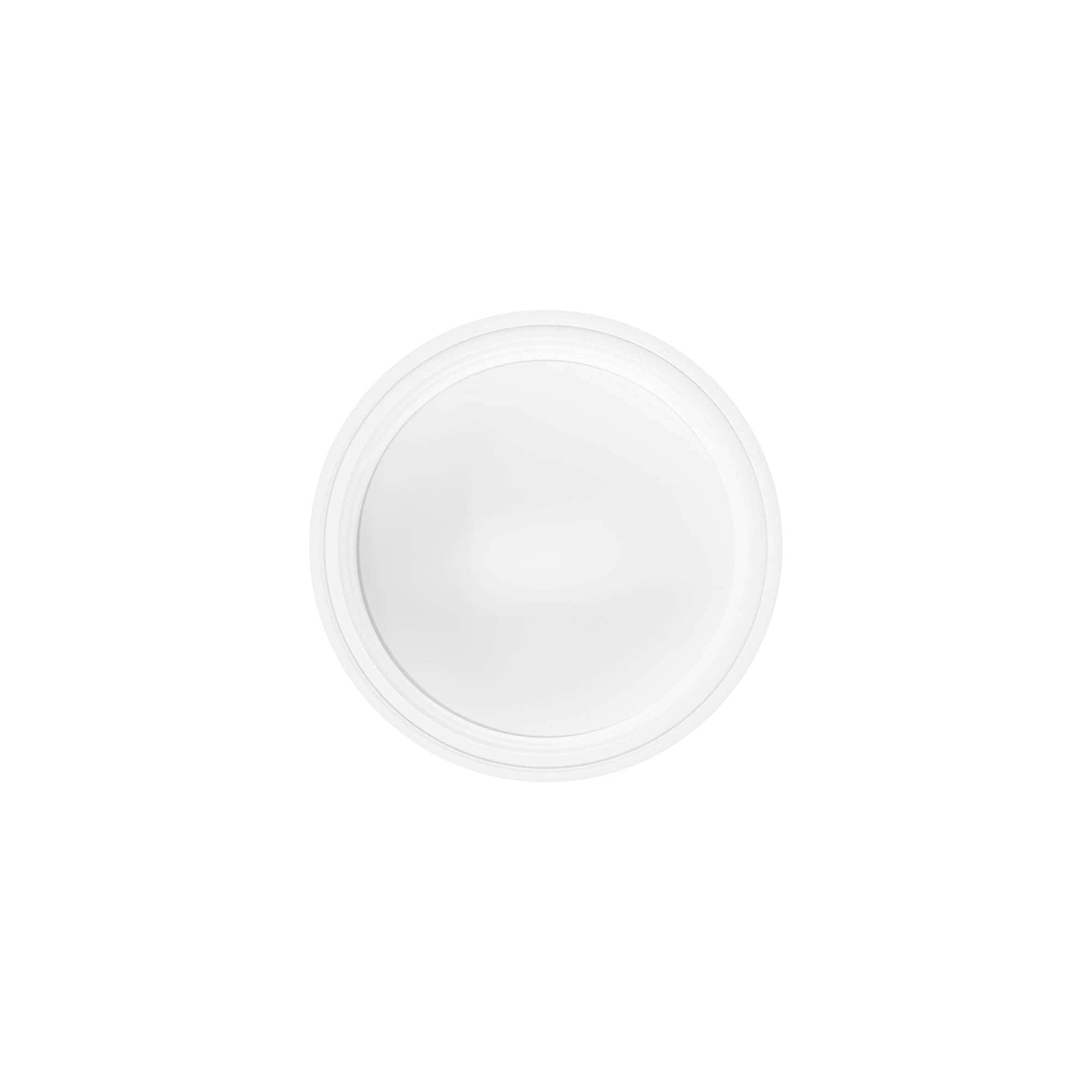 Zakrętka na gwint 50 ml, tworzywo sztuczne SAN, biały