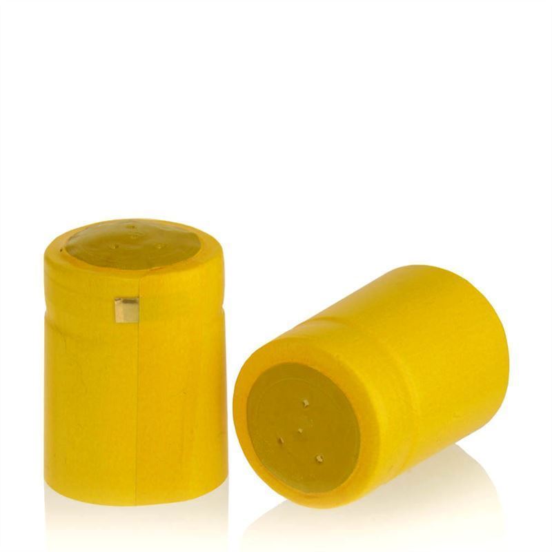 Kapturek termokurczliwy 32x41, tworzywo sztuczne PVC, kolor żółty