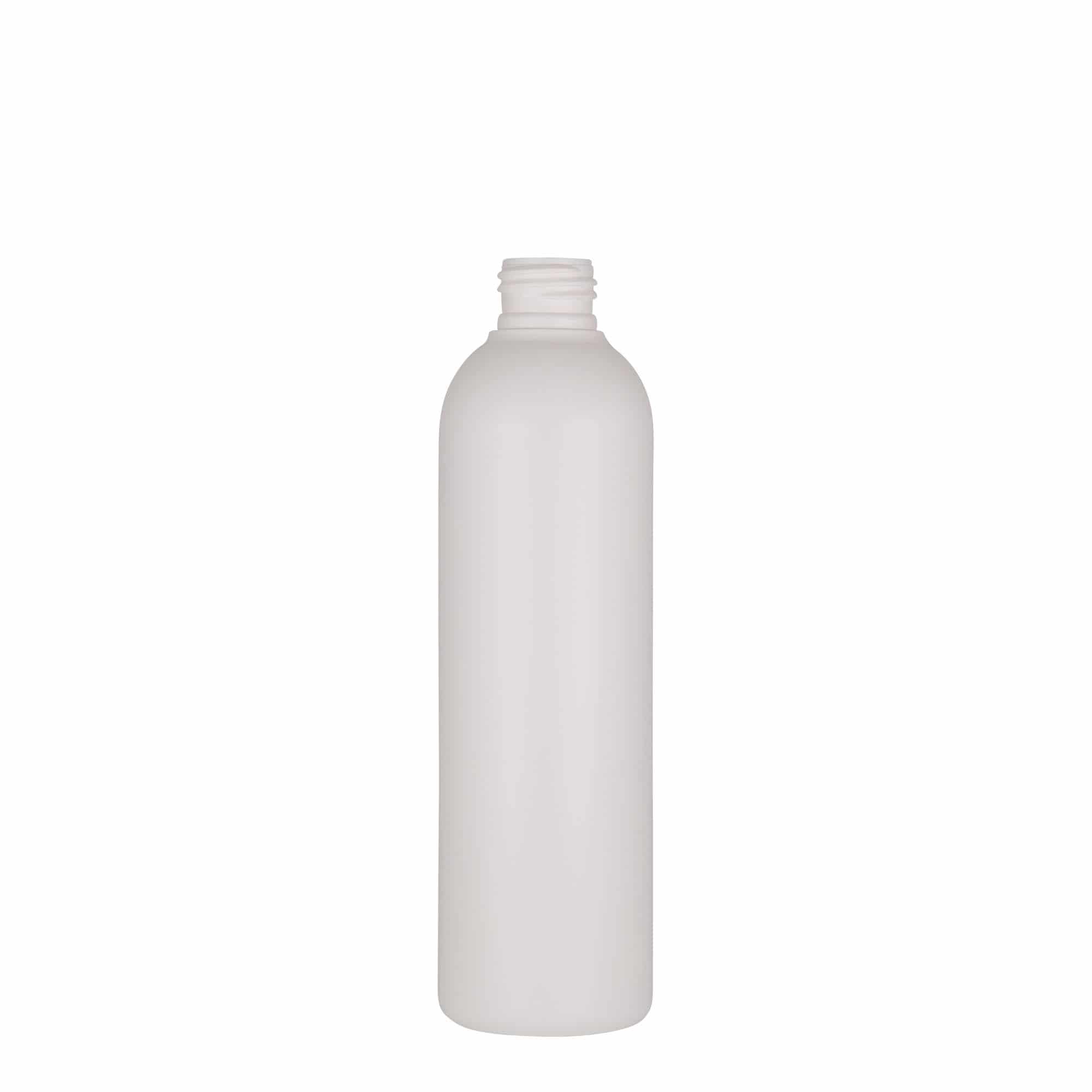 250 ml butelka z tworzywa sztucznego 'Tuffy', HDPE, kolor biały, zamknięcie: GPI 24/410