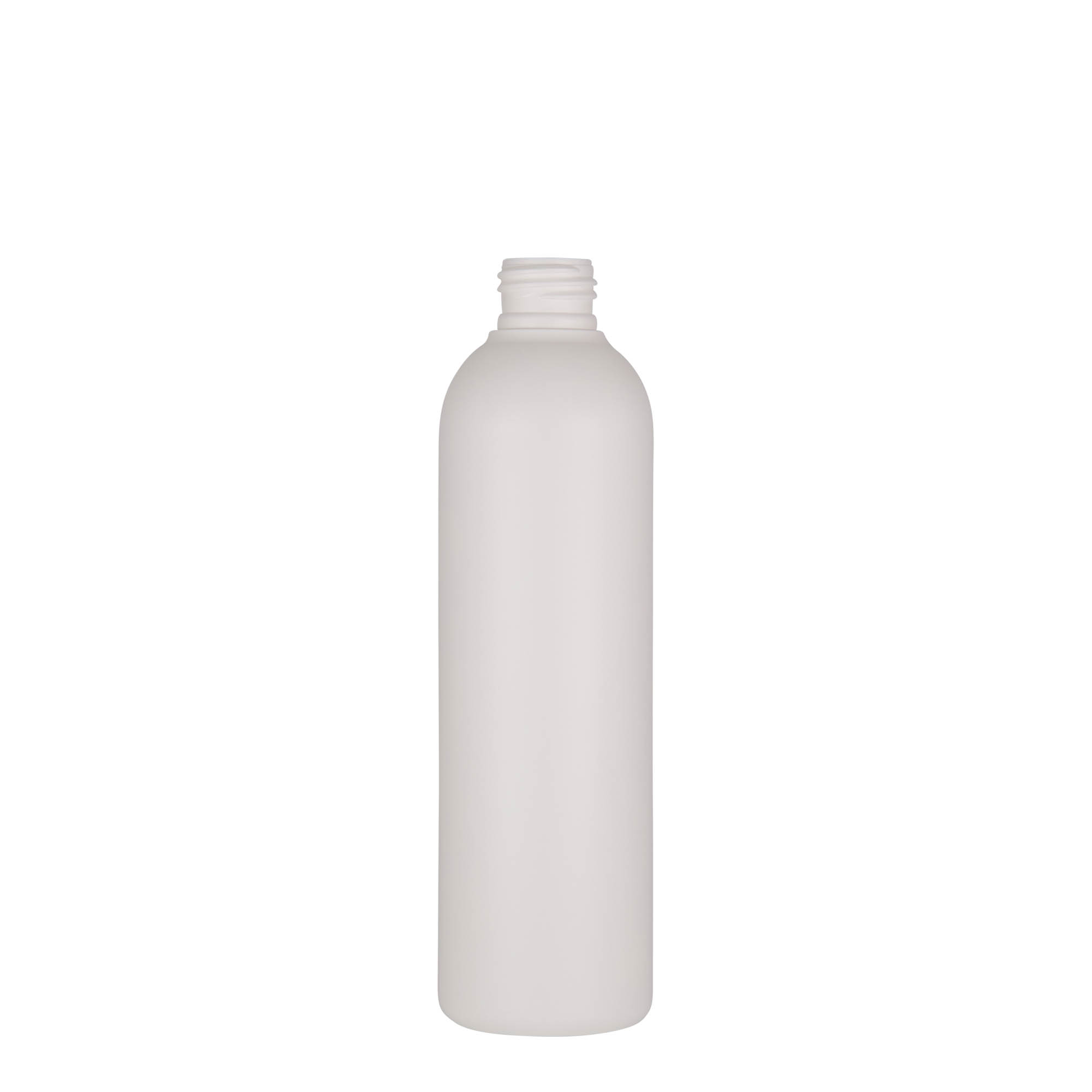 250 ml butelka plastikowa 'Tuffy', HDPE, biała, gwint: 24/410 250 ml butelka plastikowa 'Tuffy', HDPE, biała, gwint: 24/410