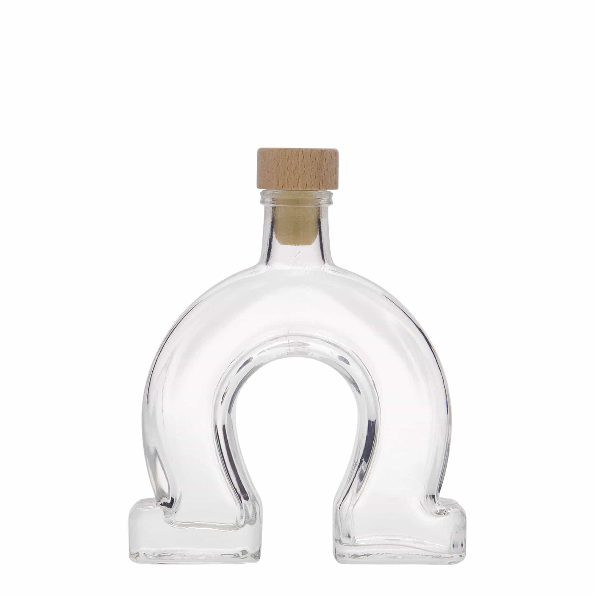 100 ml butelka szklana 'Podkowa', zamknięcie: korek