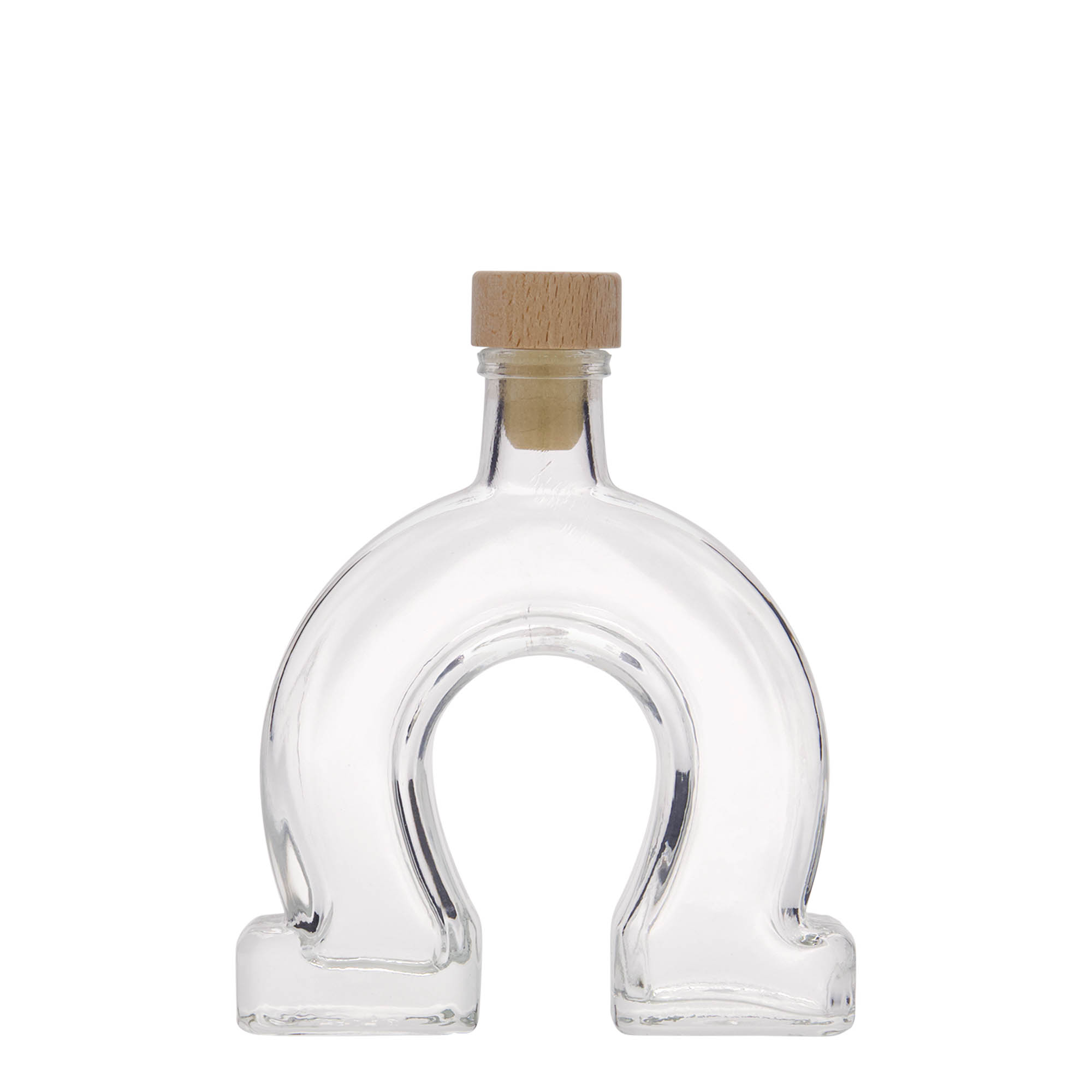 100 ml butelka szklana „Podkowa”, szyjka: korek 100 ml butelka szklana „Podkowa”, szyjka: korek