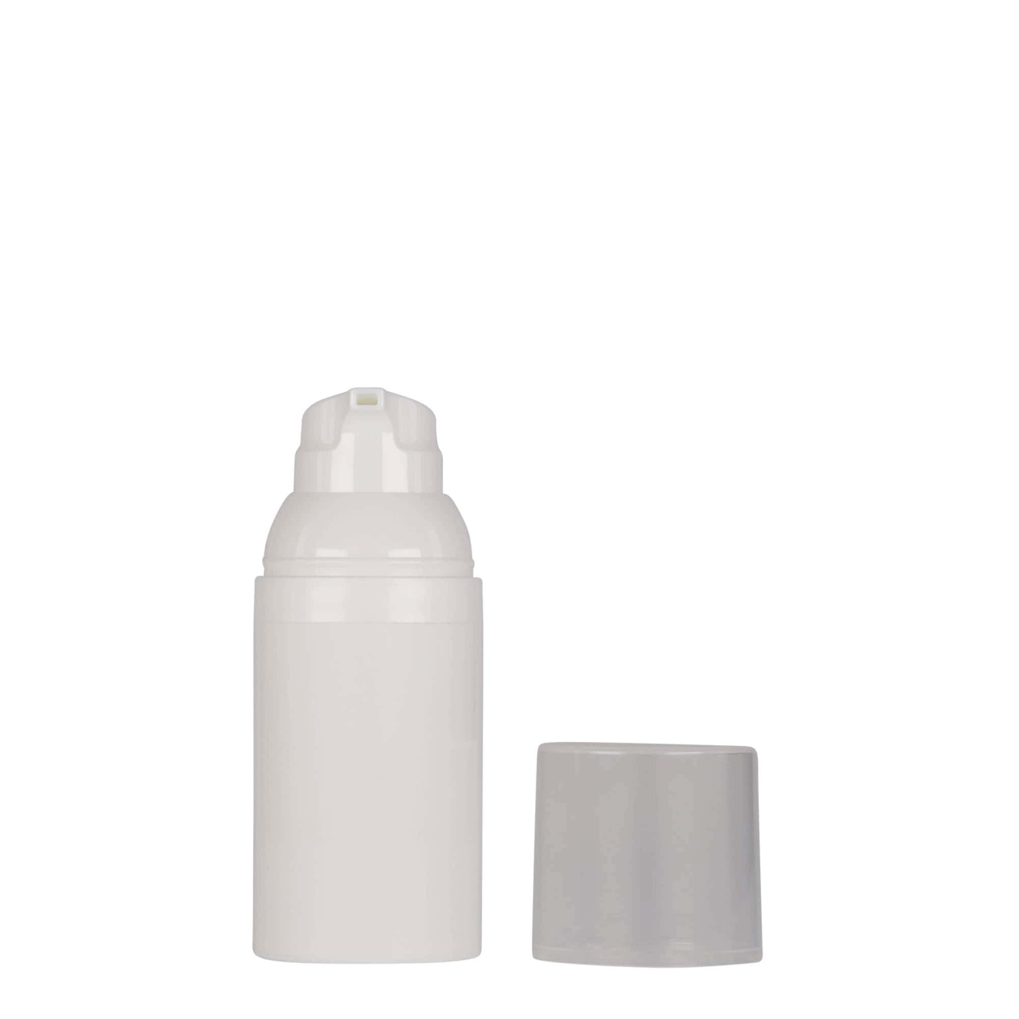 30 ml dozownik beztlenowy 'Mezzo', tworzywo sztuczne PP, biały