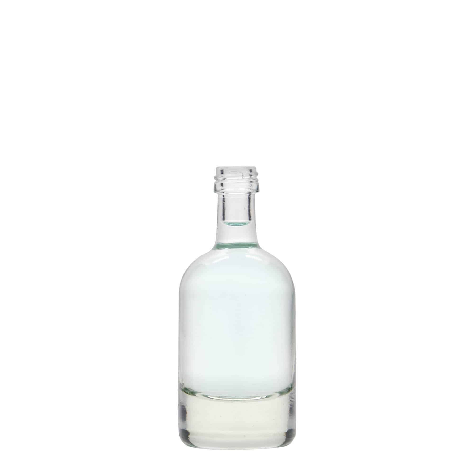 50 ml butelka szklana 'Linea Uno', gwint: PP 18