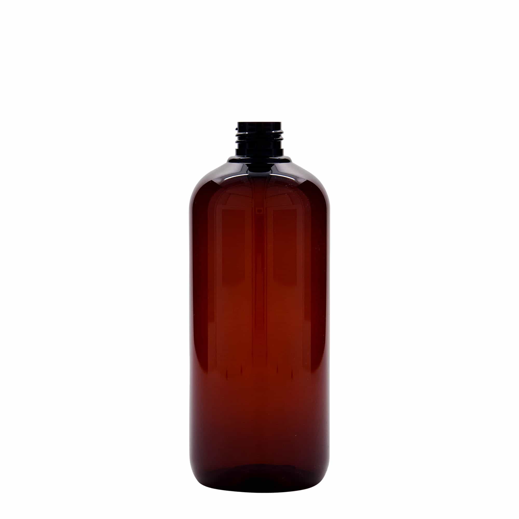 500 ml butelka z tworzywa sztucznego z recyklingu 'Victor’s Best', PCR, kolor brązowy, zamknięcie: GPI 24/410