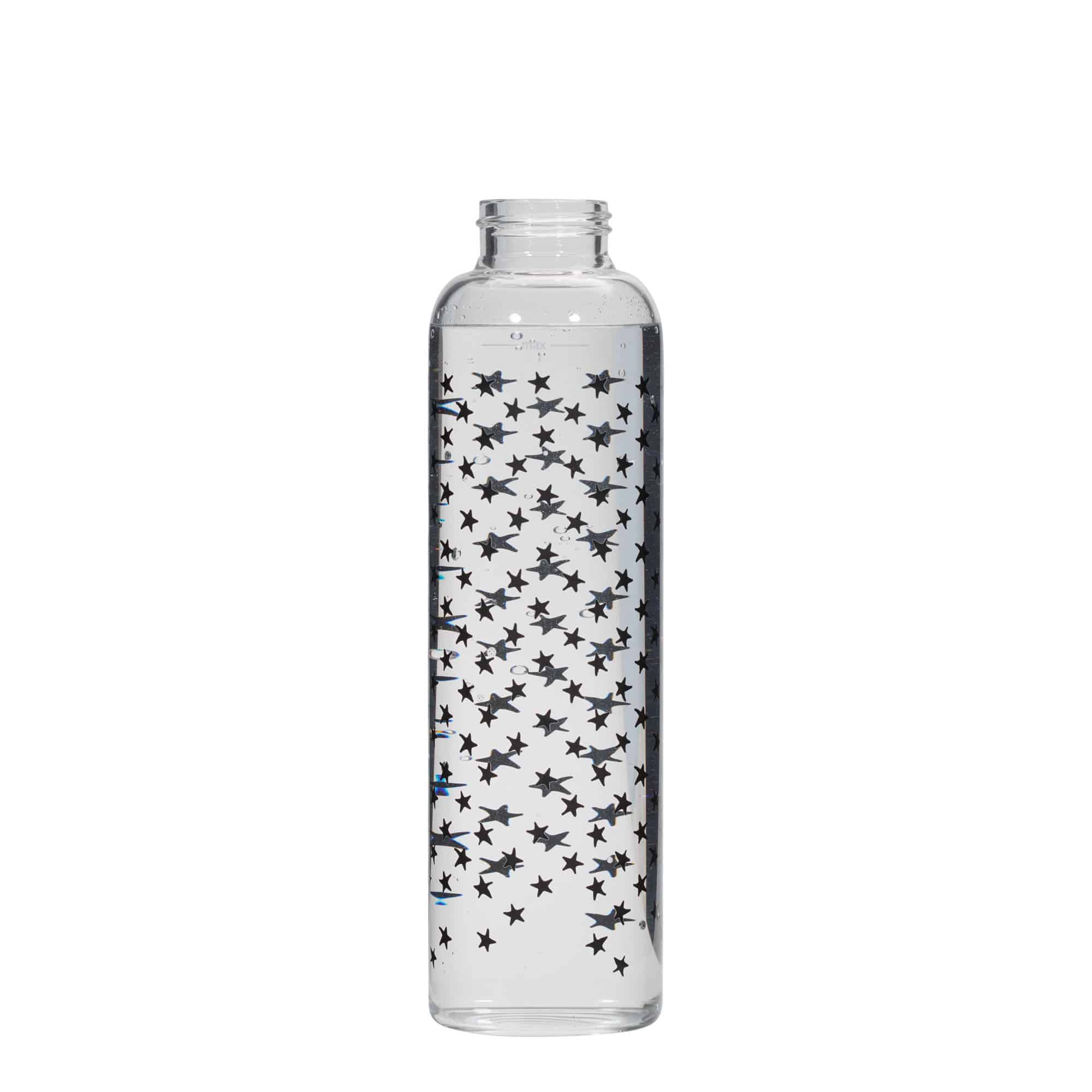 500 ml butelka do picia 'Perseus', wzór: czarne gwiazdy, zamknięcie: zakrętka