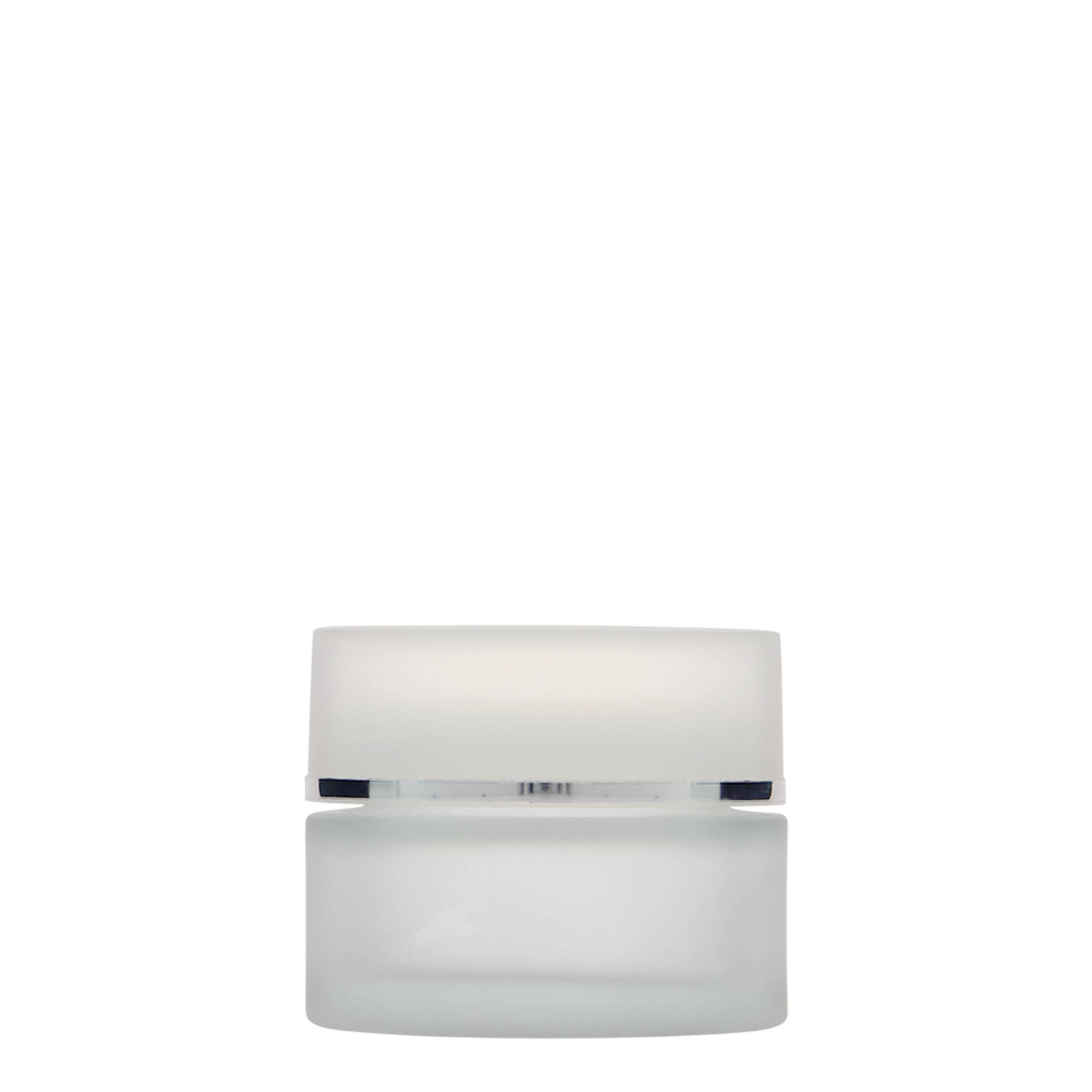 50 ml słoiczek „Platin Edition”, szkło, matowy, wylot: zakrętka