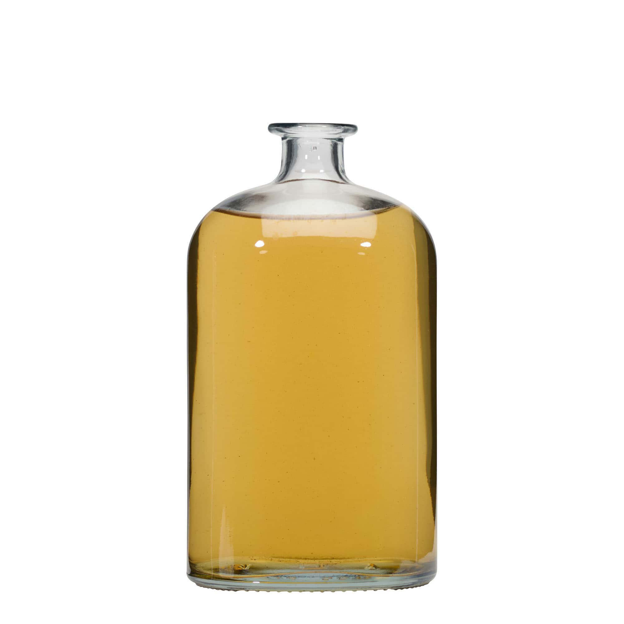 1000 ml butelka szklana 'Dundee', owalna, zamknięcie: korek