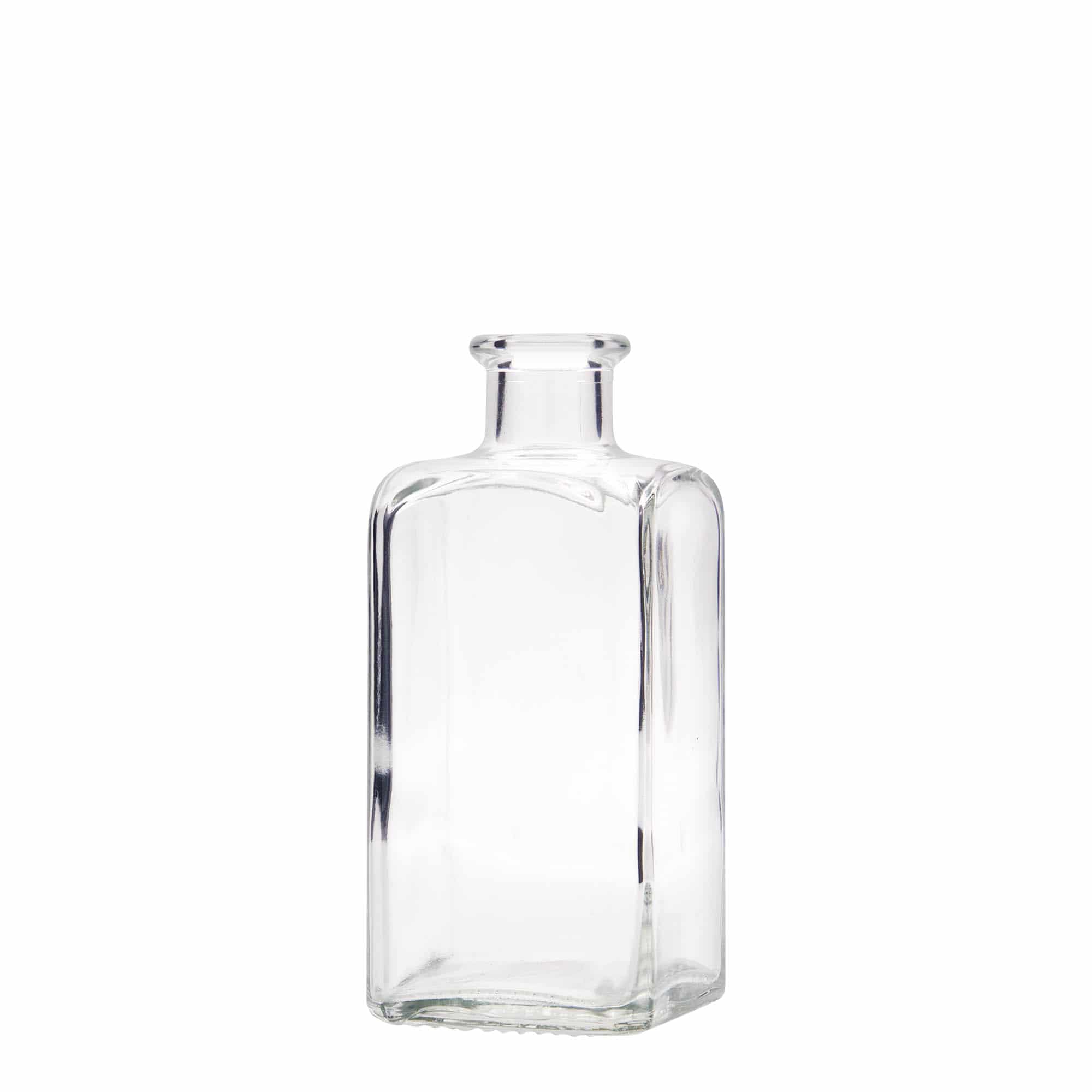 250 ml butelka szklana Apotheker Carré, kwadratowa, otwór: korek