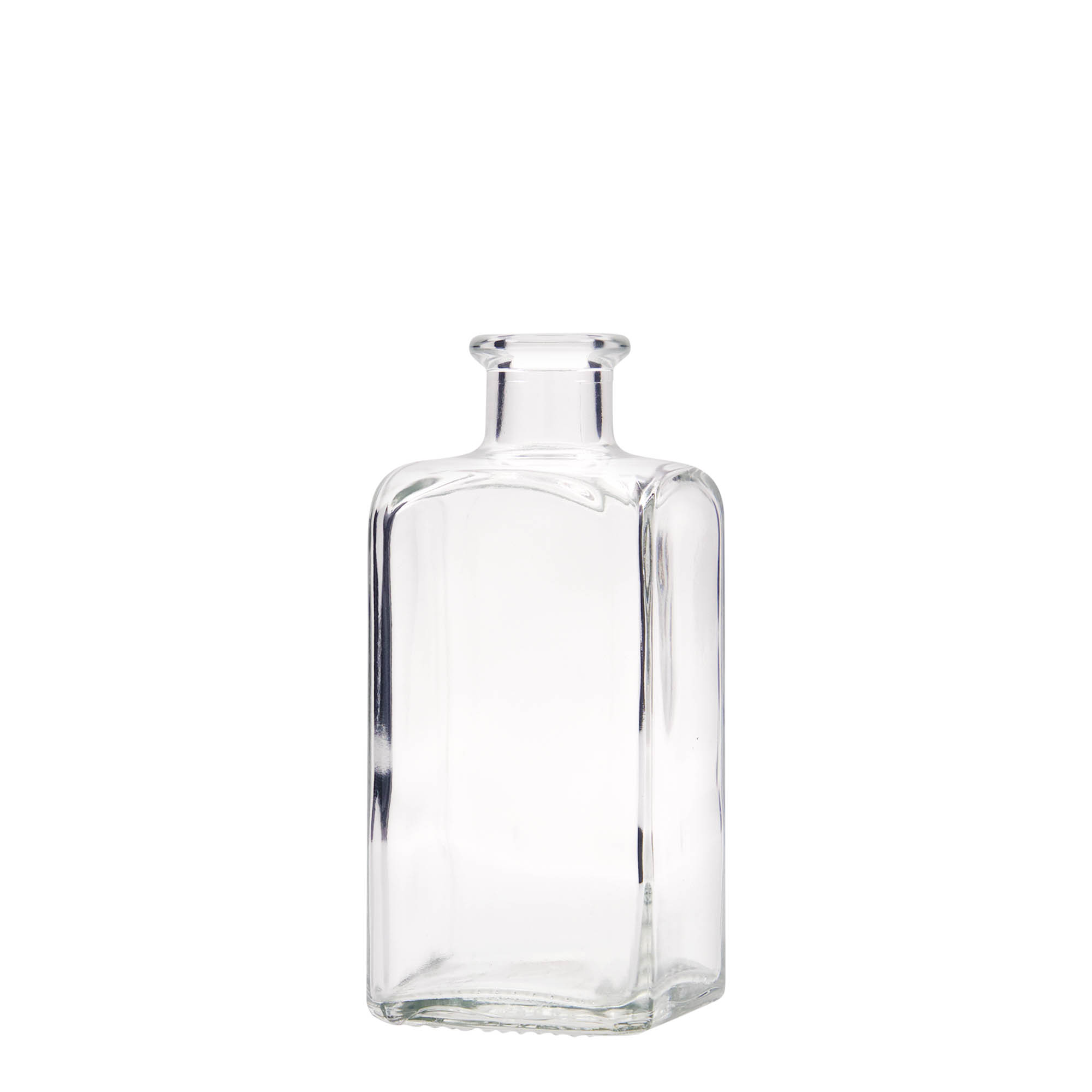 250 ml butelka szklana Apotheker Carré, kwadratowa, otwór: korek
