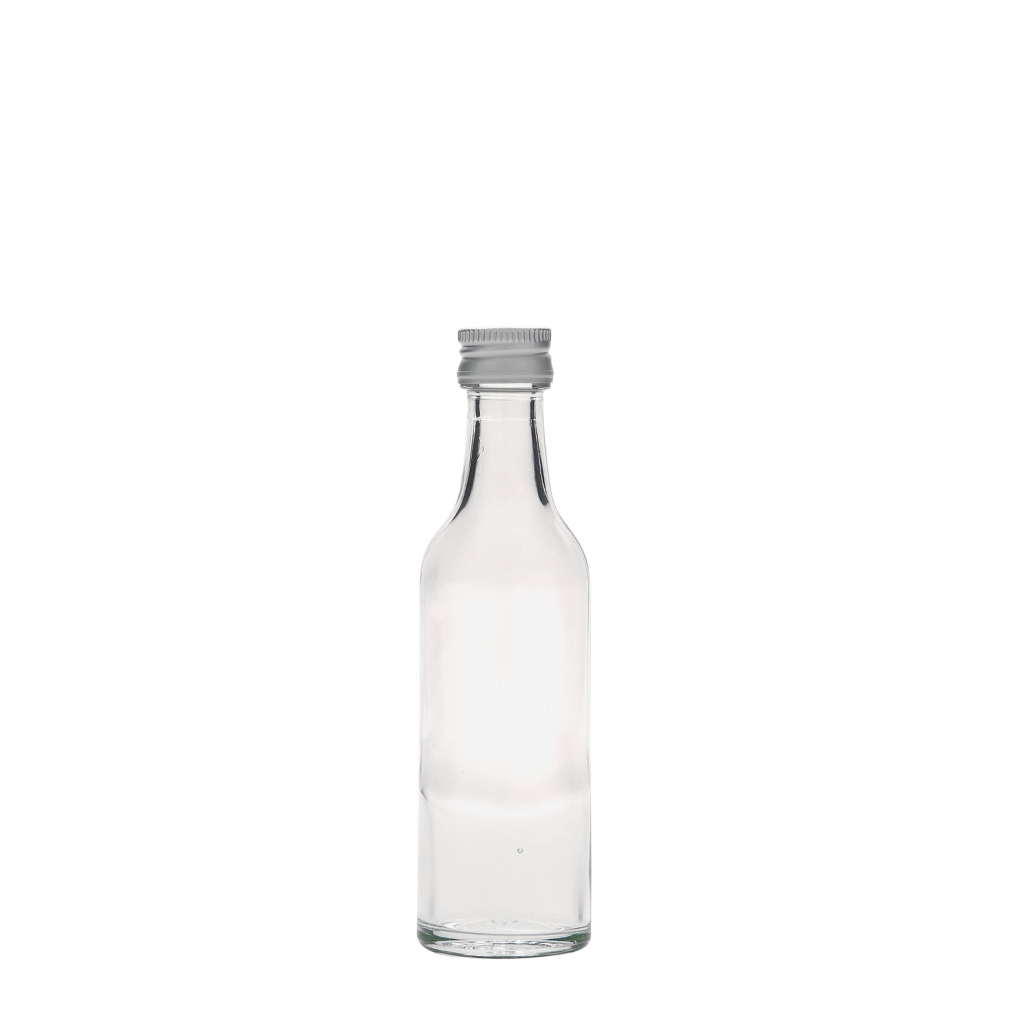 50 ml butelka szklana z prostą szyjką, gwint: PP 18