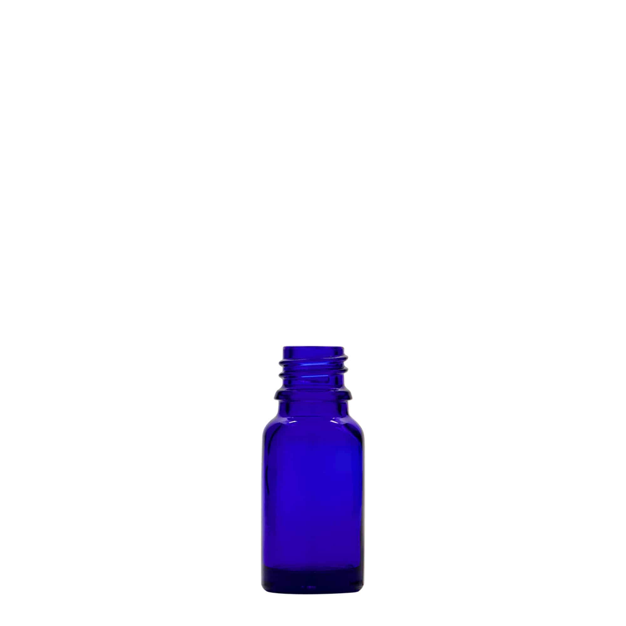 10 ml butelka medyczna, szkło, królewski błękit, wylot: DIN 18 10 ml butelka medyczna, szkło, królewski błękit, wylot: DIN 18