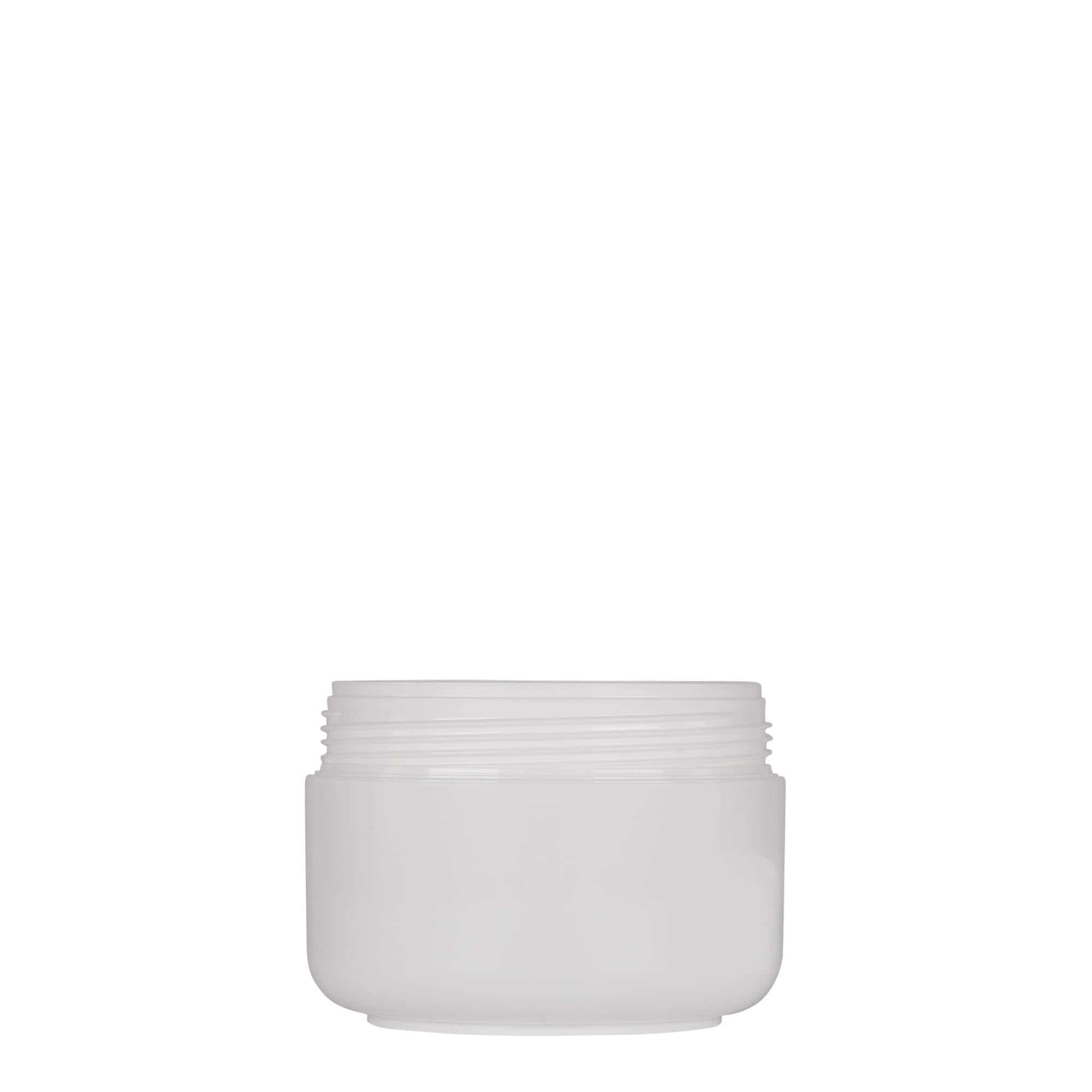 150 ml słoiczek z tworzywa sztucznego 'Bianca', PP, kolor biały, zamknięcie: zakrętka