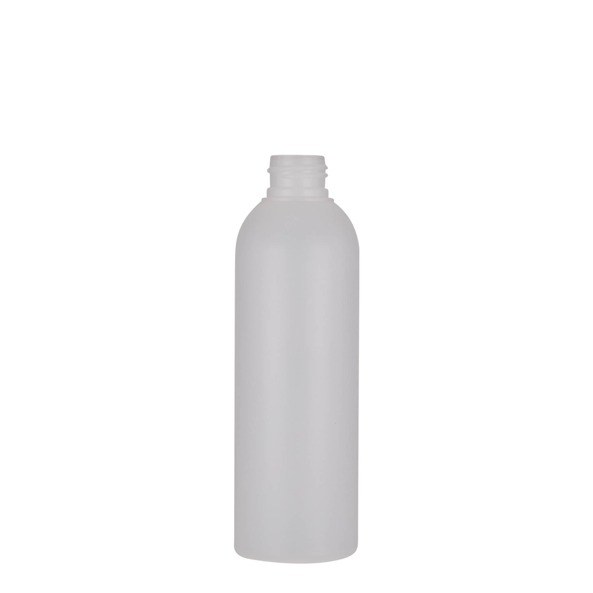 200 ml butelka plastikowa 'Tuffy', HDPE, naturalna, gwint: 24/410 200 ml butelka plastikowa 'Tuffy', HDPE, naturalna, gwint: 24/410