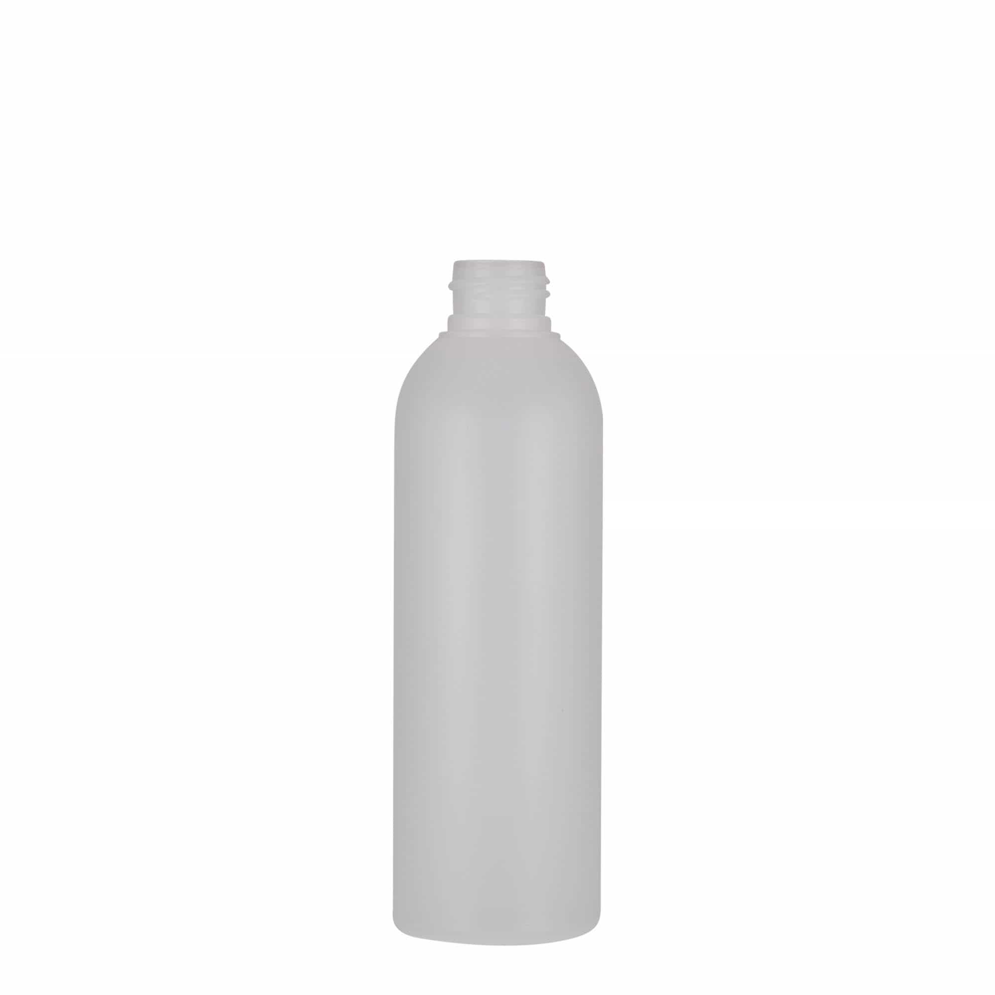 200 ml butelka plastikowa 'Tuffy', HDPE, naturalna, gwint: 24/410