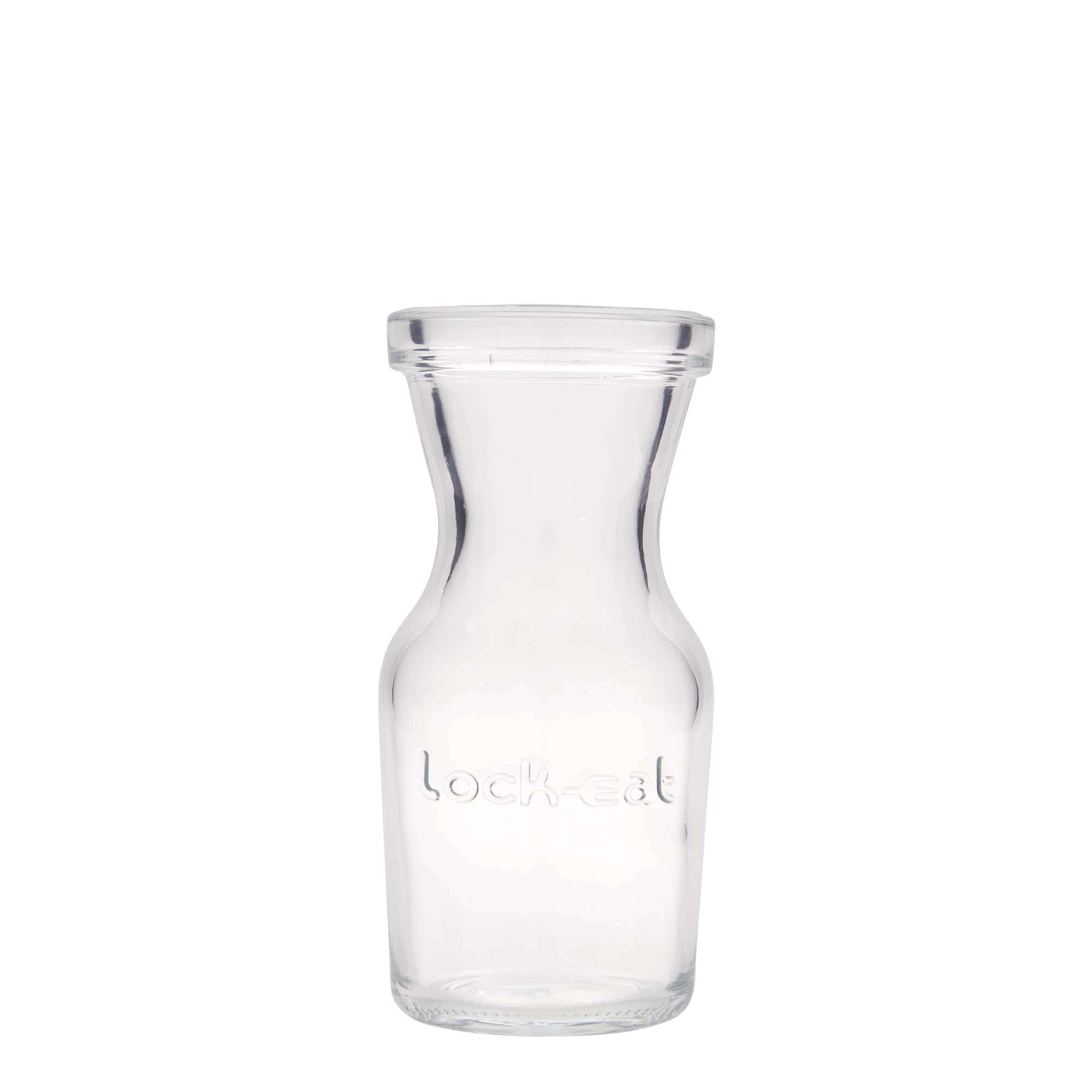 250 ml szklany karafka 'Lock-Eat', wylot: zamknięcie na druciany zatrzask